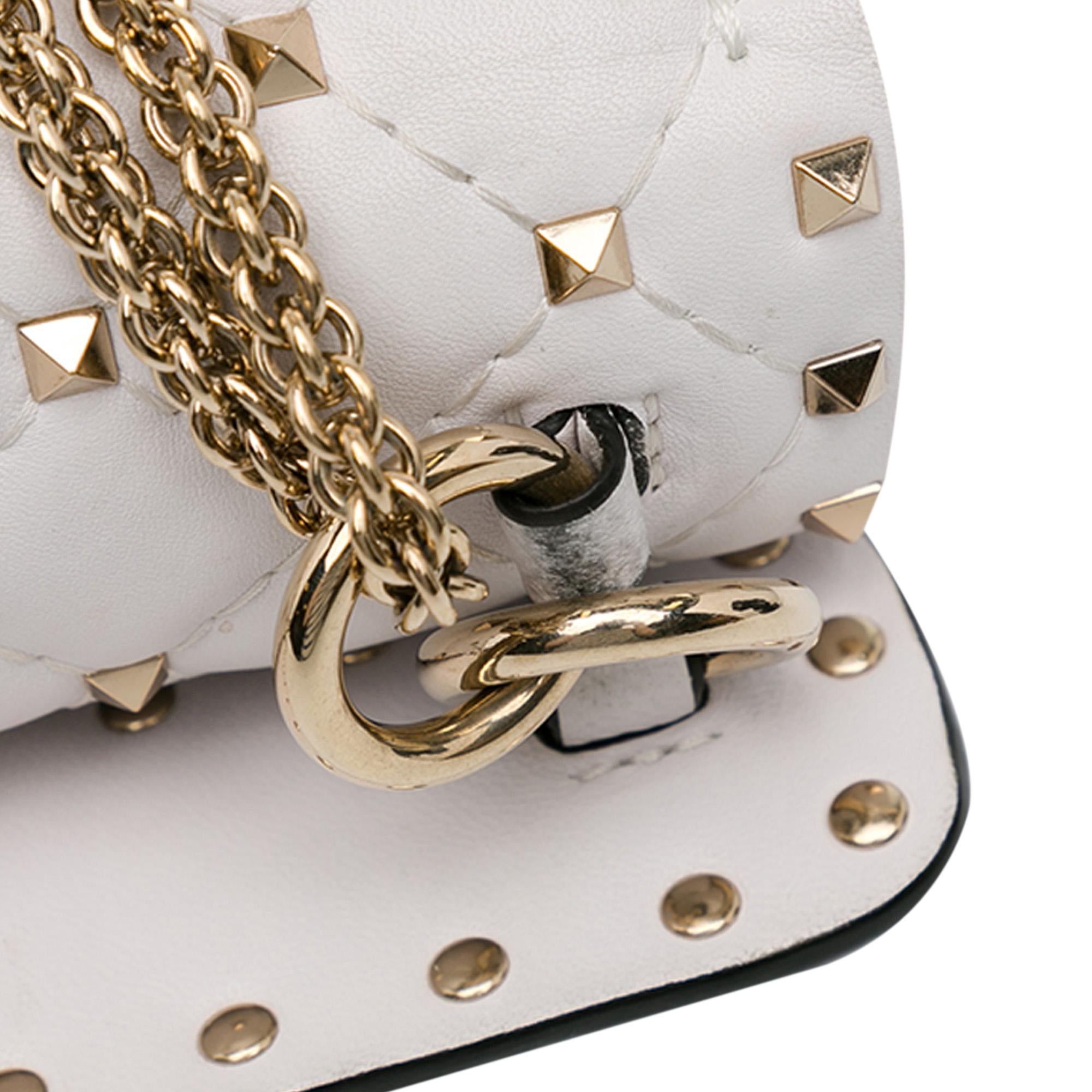 Valentino Rockstud Spike VLTN Leather Satchel (SHG-oob5iv)