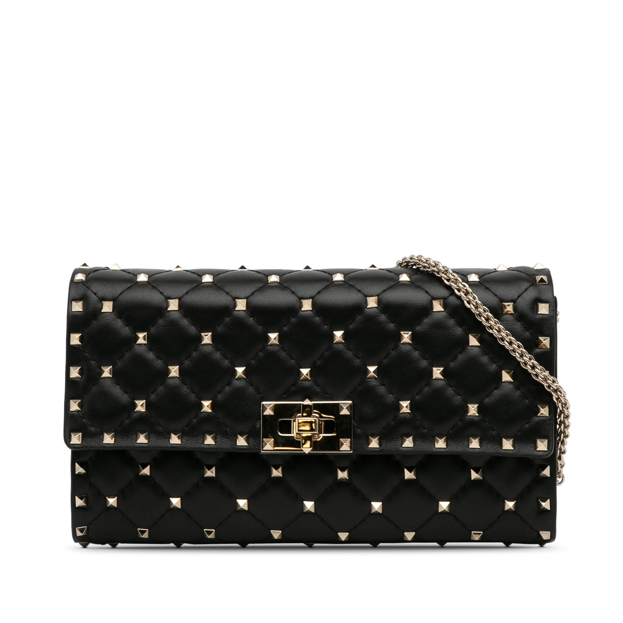 Valentino Rockstud Spike Wallet On Chain (SHG-5gYK4K)