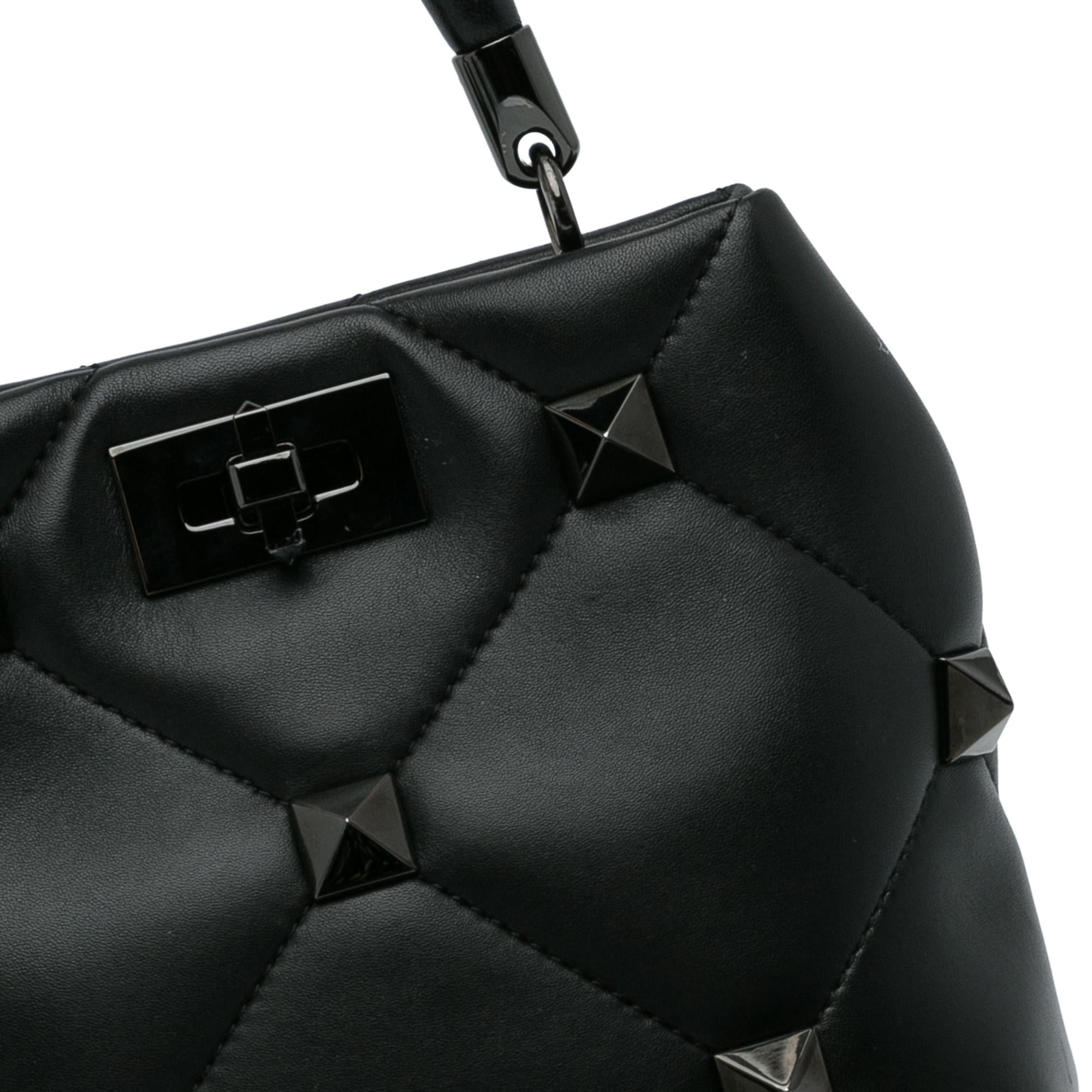 Valentino Roman Stud Satchel (SHG-Tnwpk8)