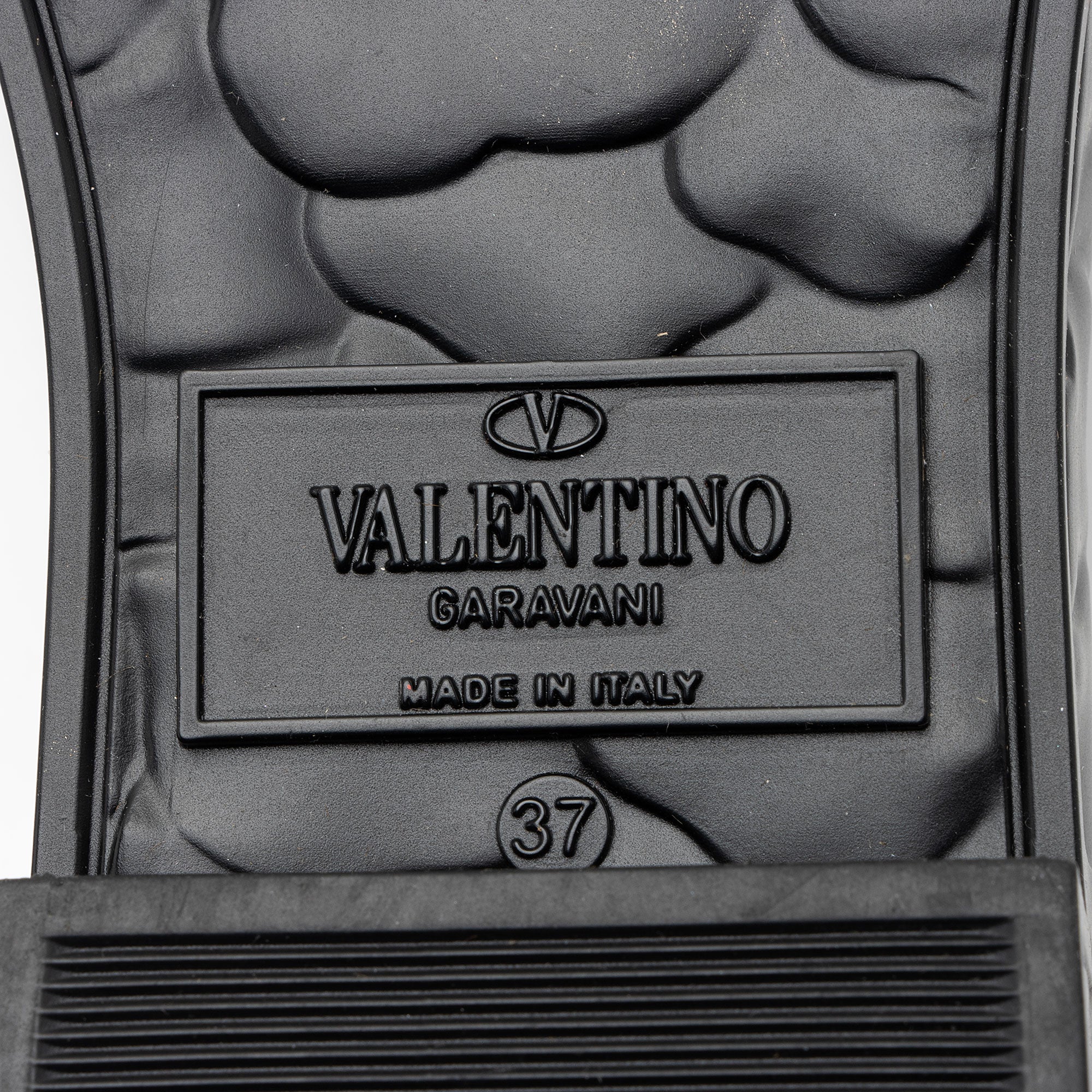 Valentino Rubber Rose Embossed Slide Sandals - Size 6 / 36 (SHF-FhHF24)