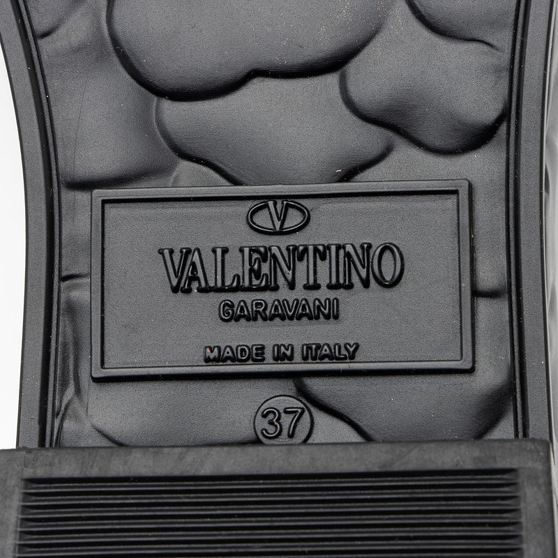 Valentino Rubber Rose Embossed Slide Sandals - Size 6 / 36 (SHF-FhHF24)