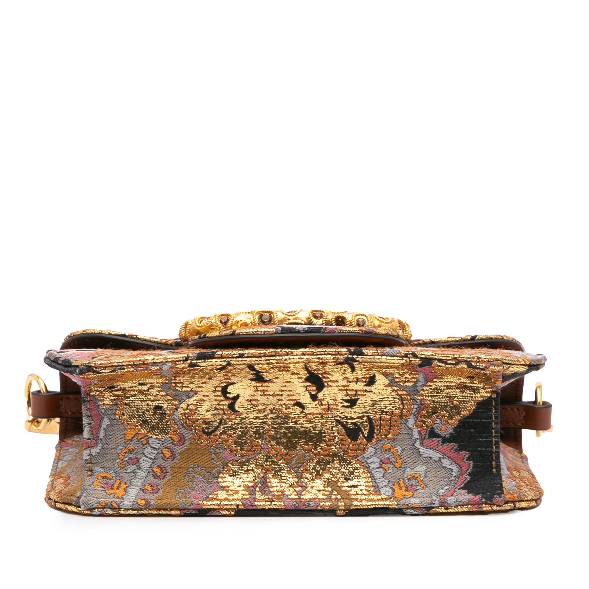 Valentino Small Canvas Embroidered Loco Satchel