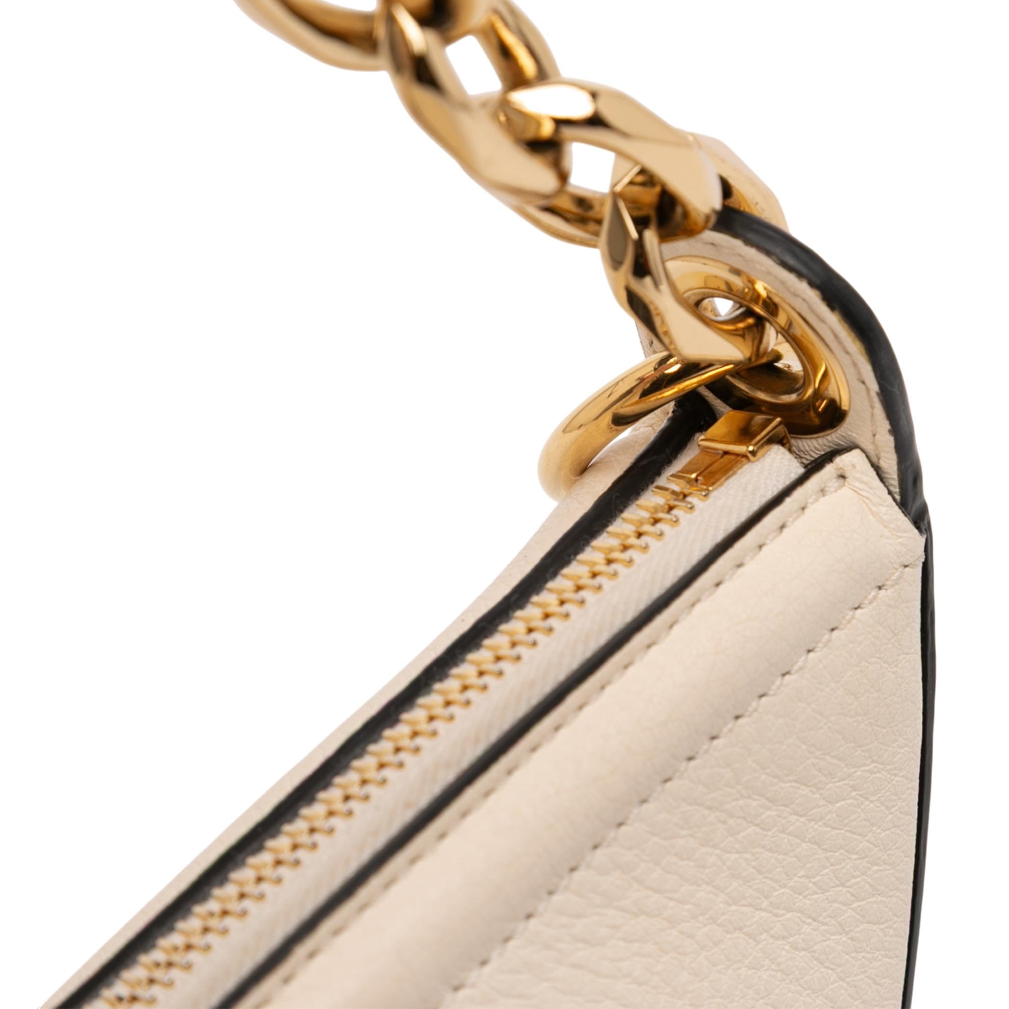 Valentino Small Grainy Calfskin VLogo Moon Hobo