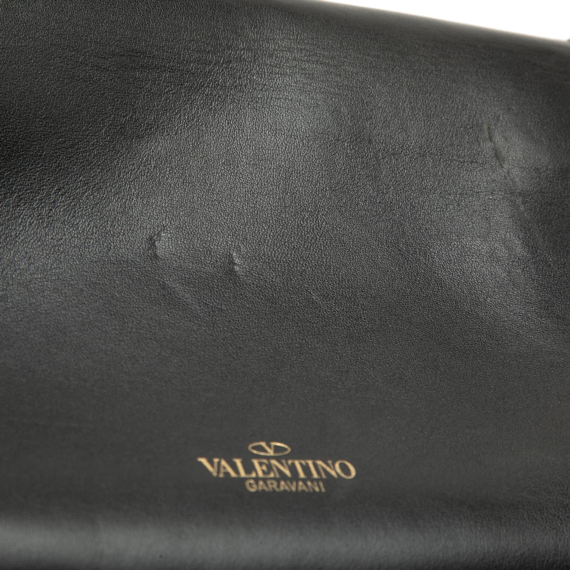 Valentino Small Leather Rockstud Flip Lock Crossbody