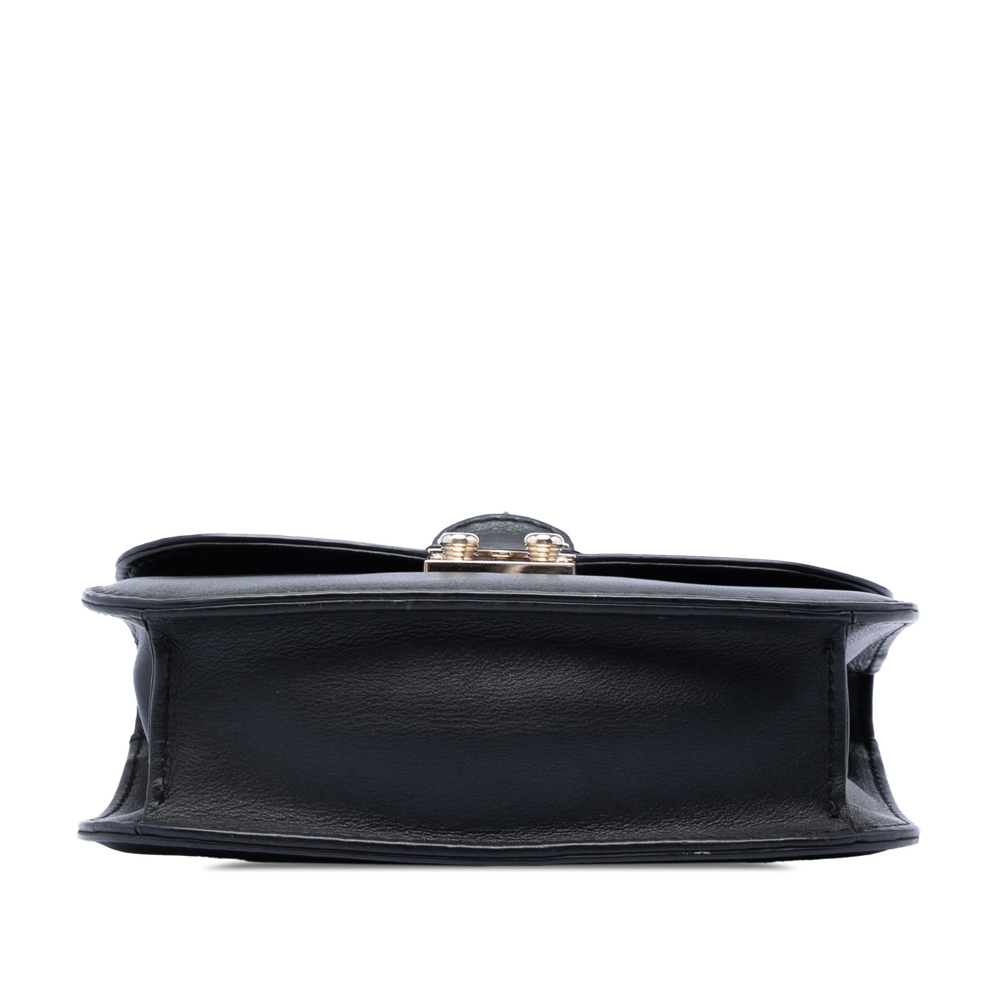 Valentino Small Leather Rockstud Glam Lock Crossbody