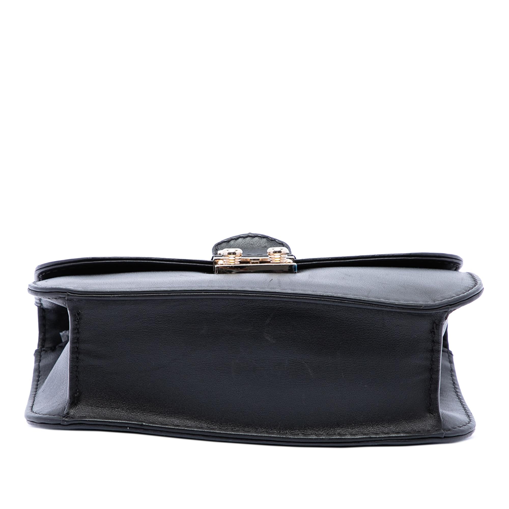 Valentino Small Leather Rockstud Glam Lock Crossbody