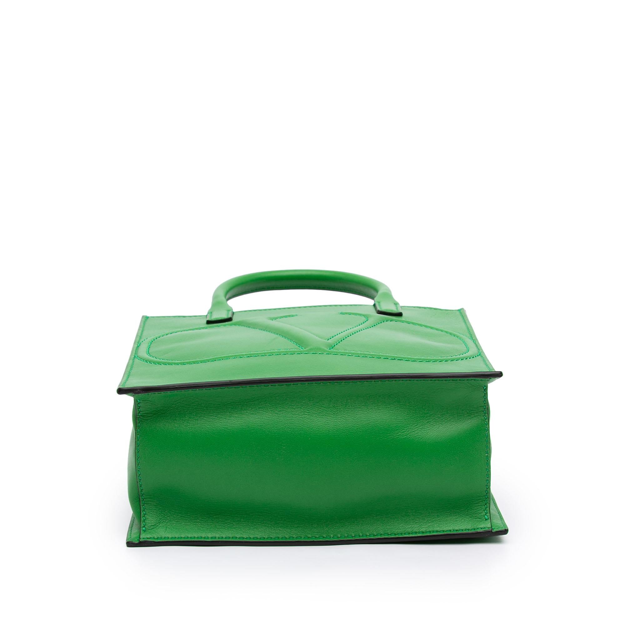 Valentino Small Leather VLogo Walk Tote