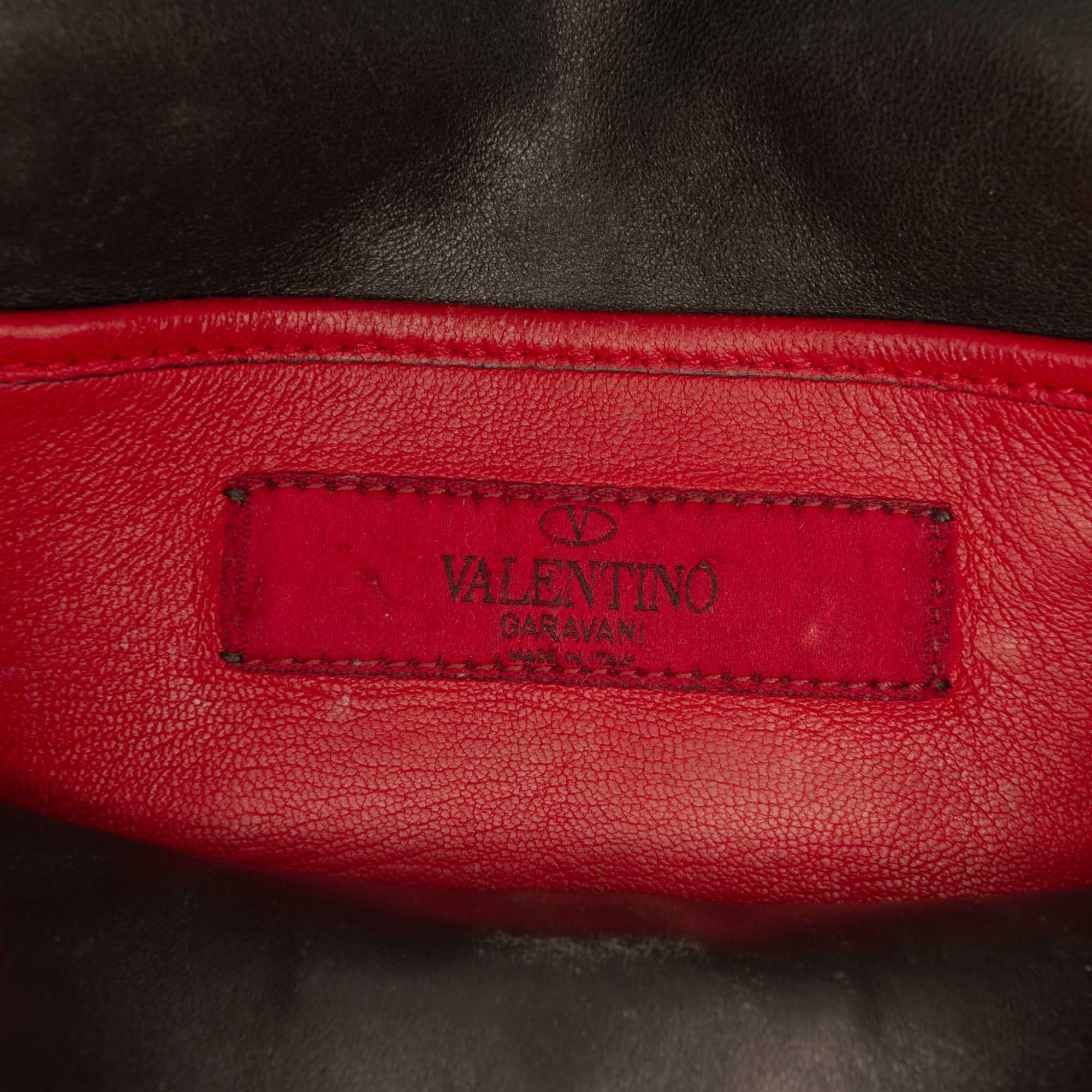 Valentino Small Metallic Lambskin Rockstud Spike Satchel