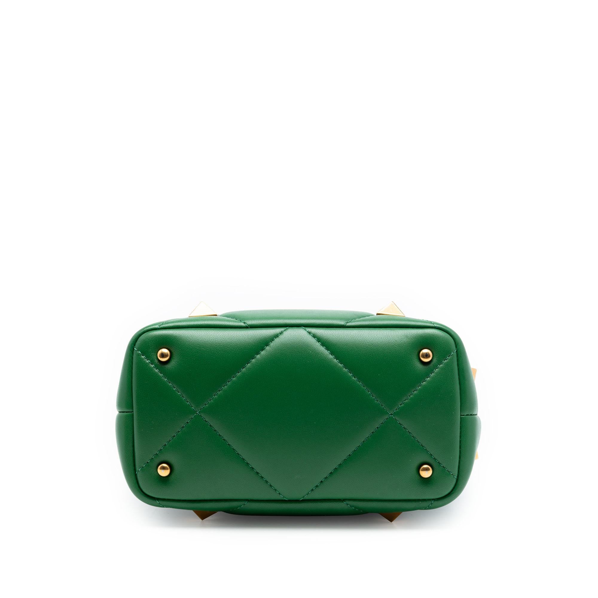 Valentino Small Nappa Roman Stud The Handle Bag