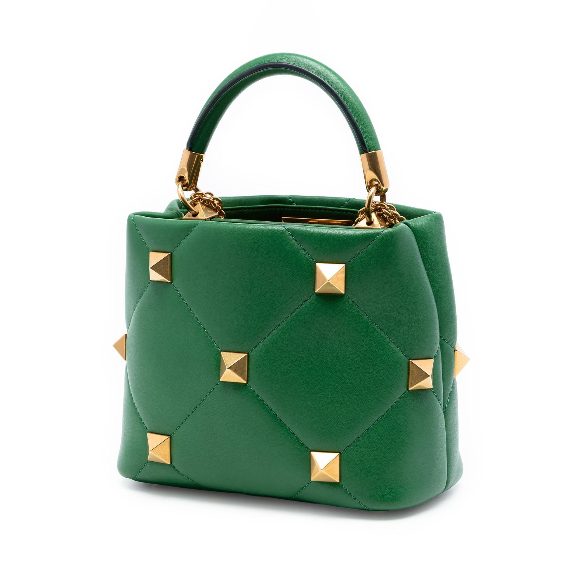 Valentino Small Nappa Roman Stud The Handle Bag