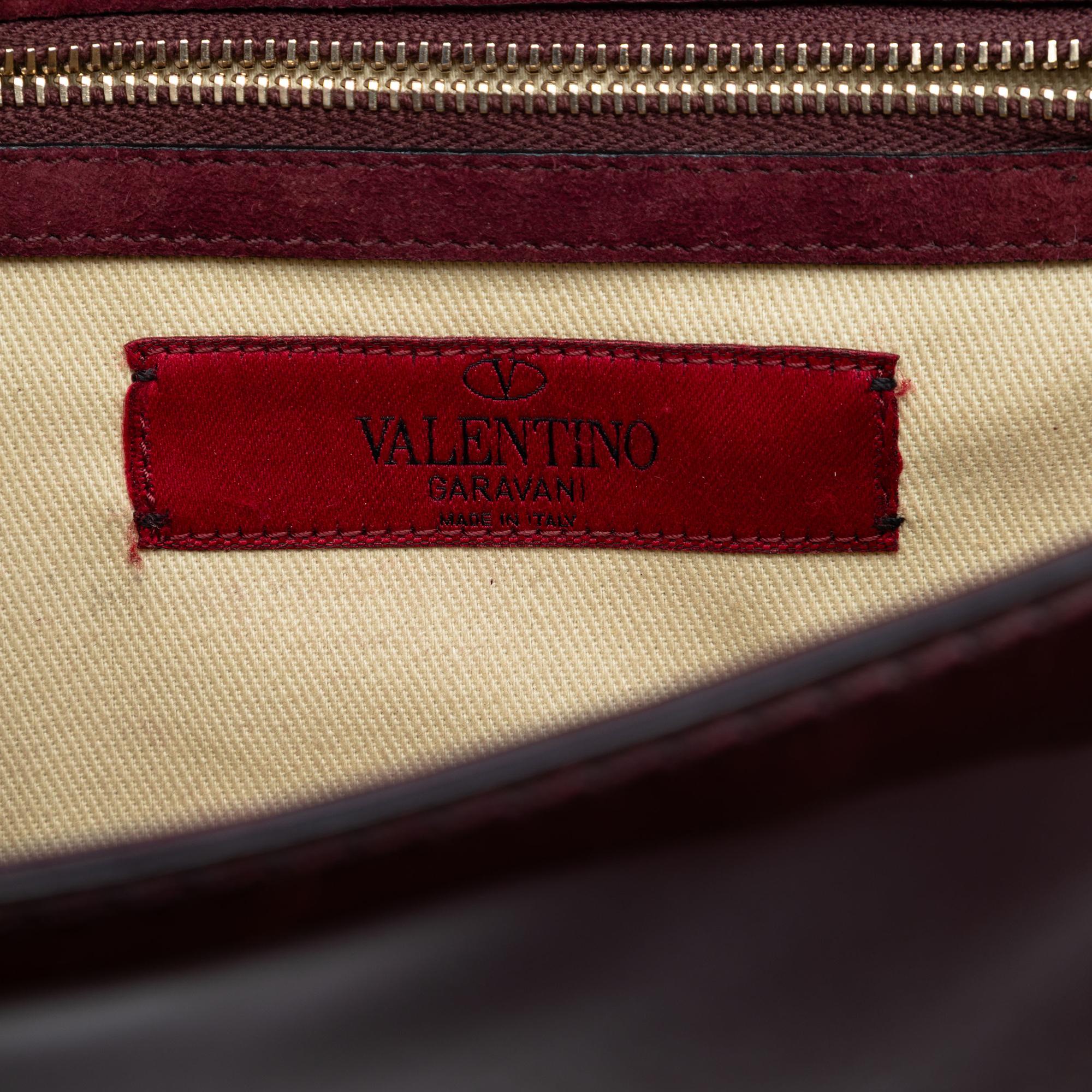 Valentino Small Patent Rockstud Glam Lock Crossbody