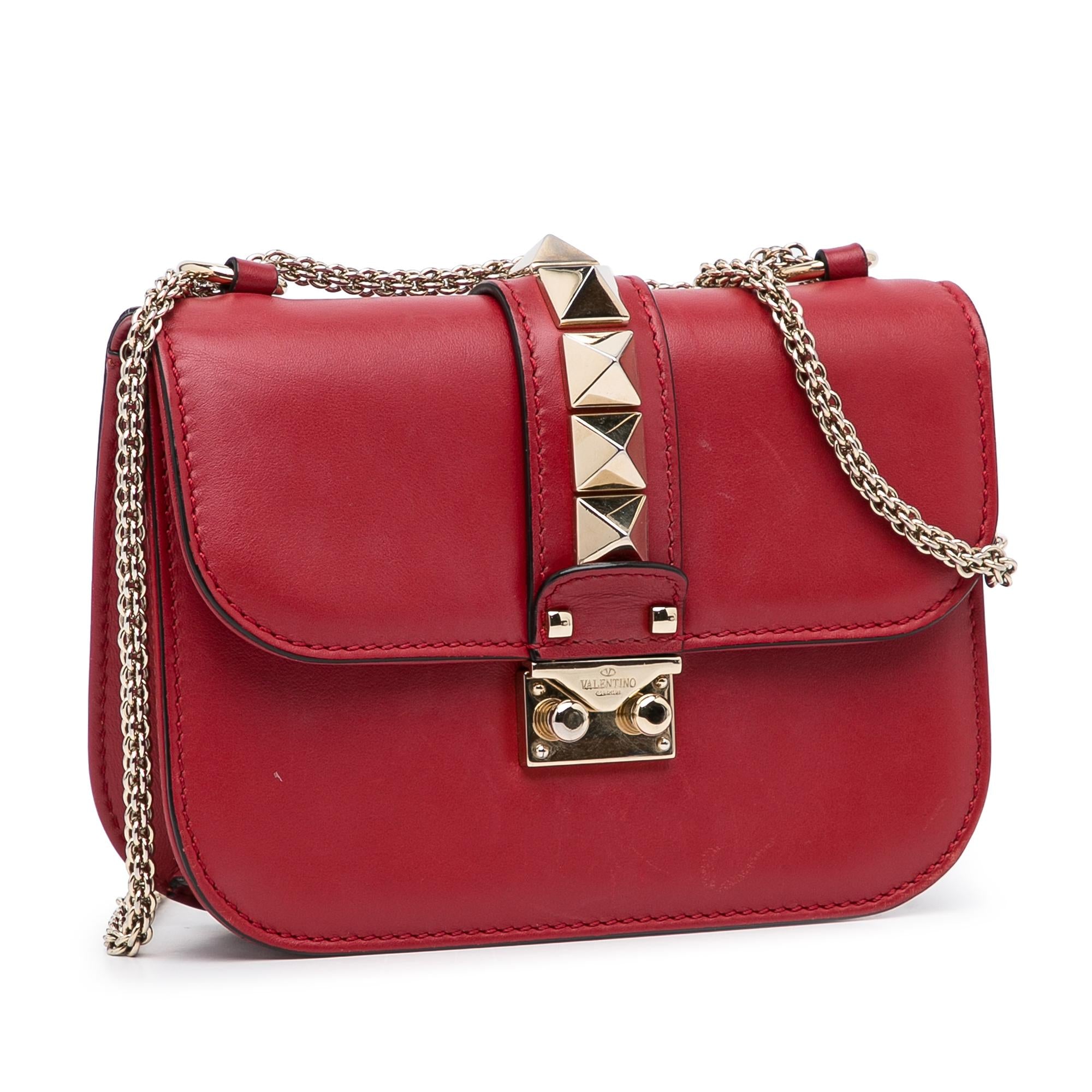 Valentino Small Rockstud Glam Lock Crossbody (SHG-5O4mq5)