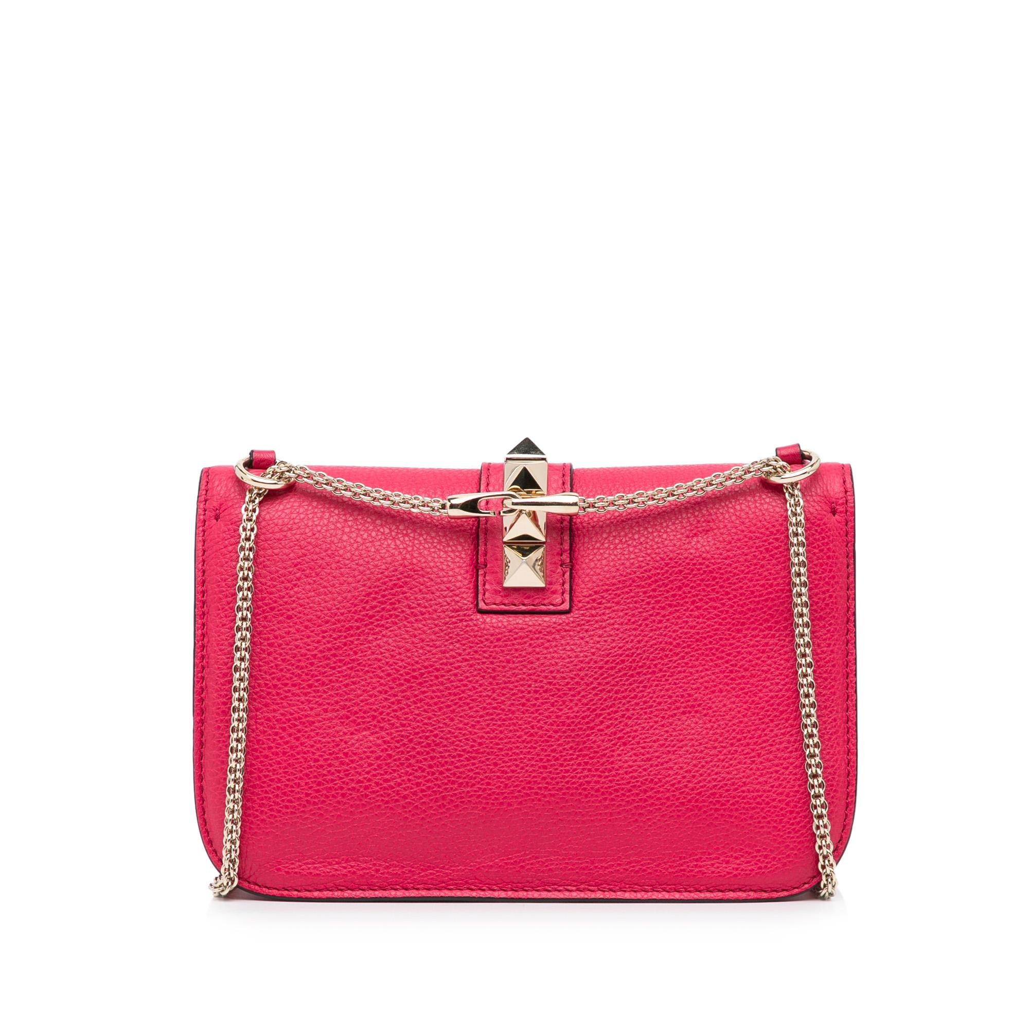 Valentino Small Rockstud Glam Lock Shoulder Bag