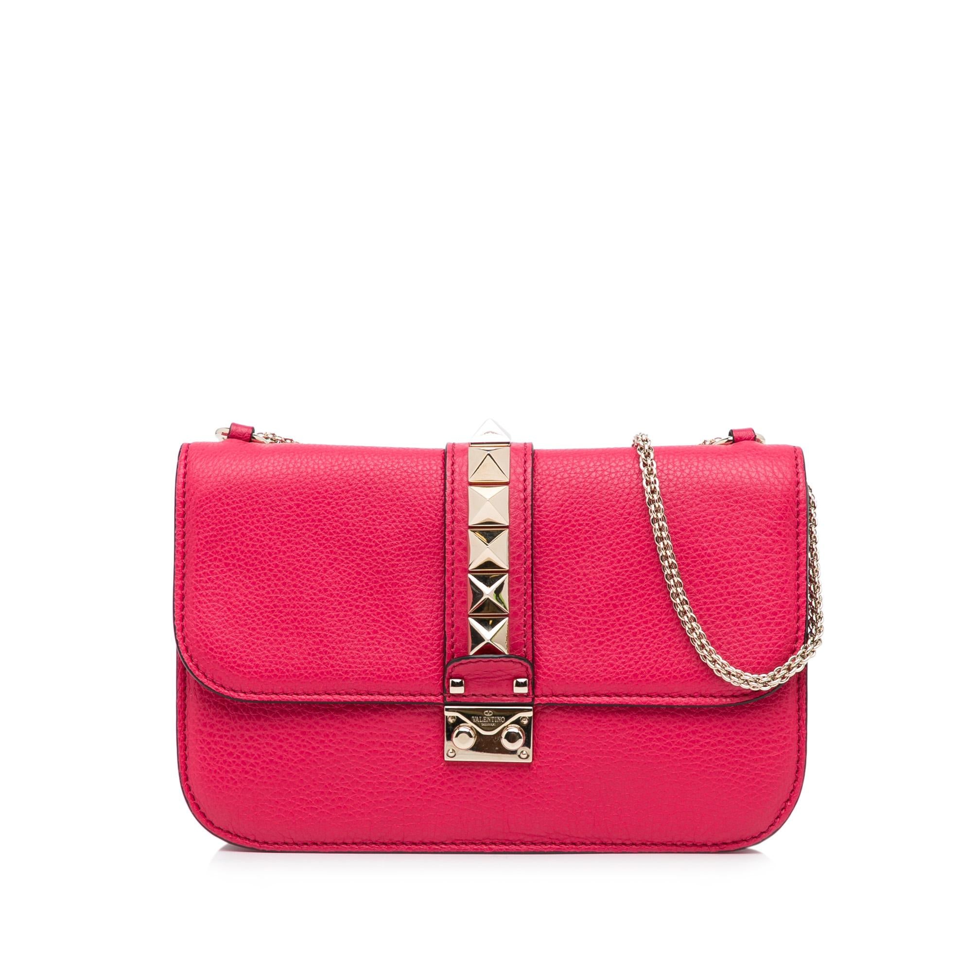 Valentino Small Rockstud Glam Lock Shoulder Bag