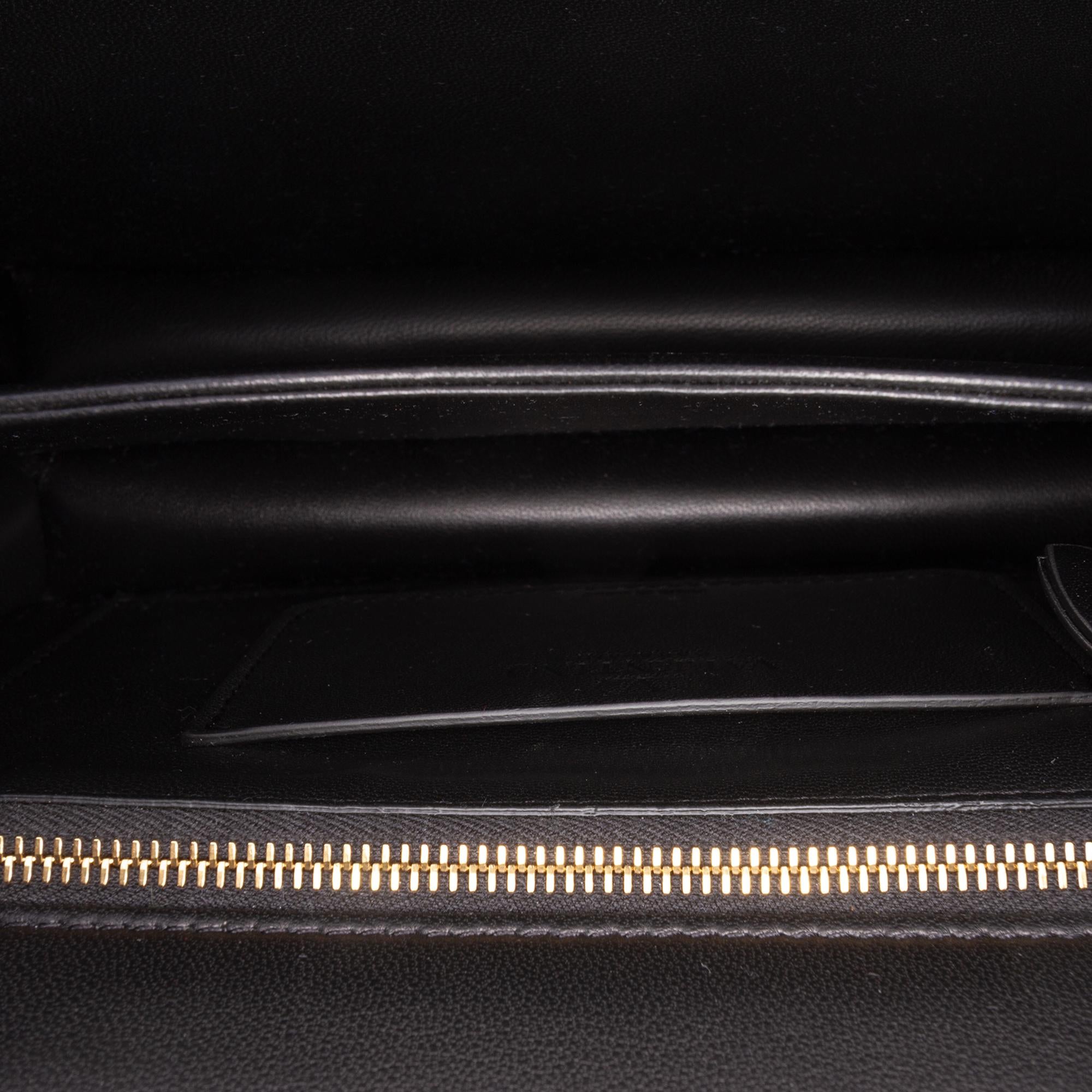 Valentino Small Shiny Calfskin VLogo Vain Crossbody