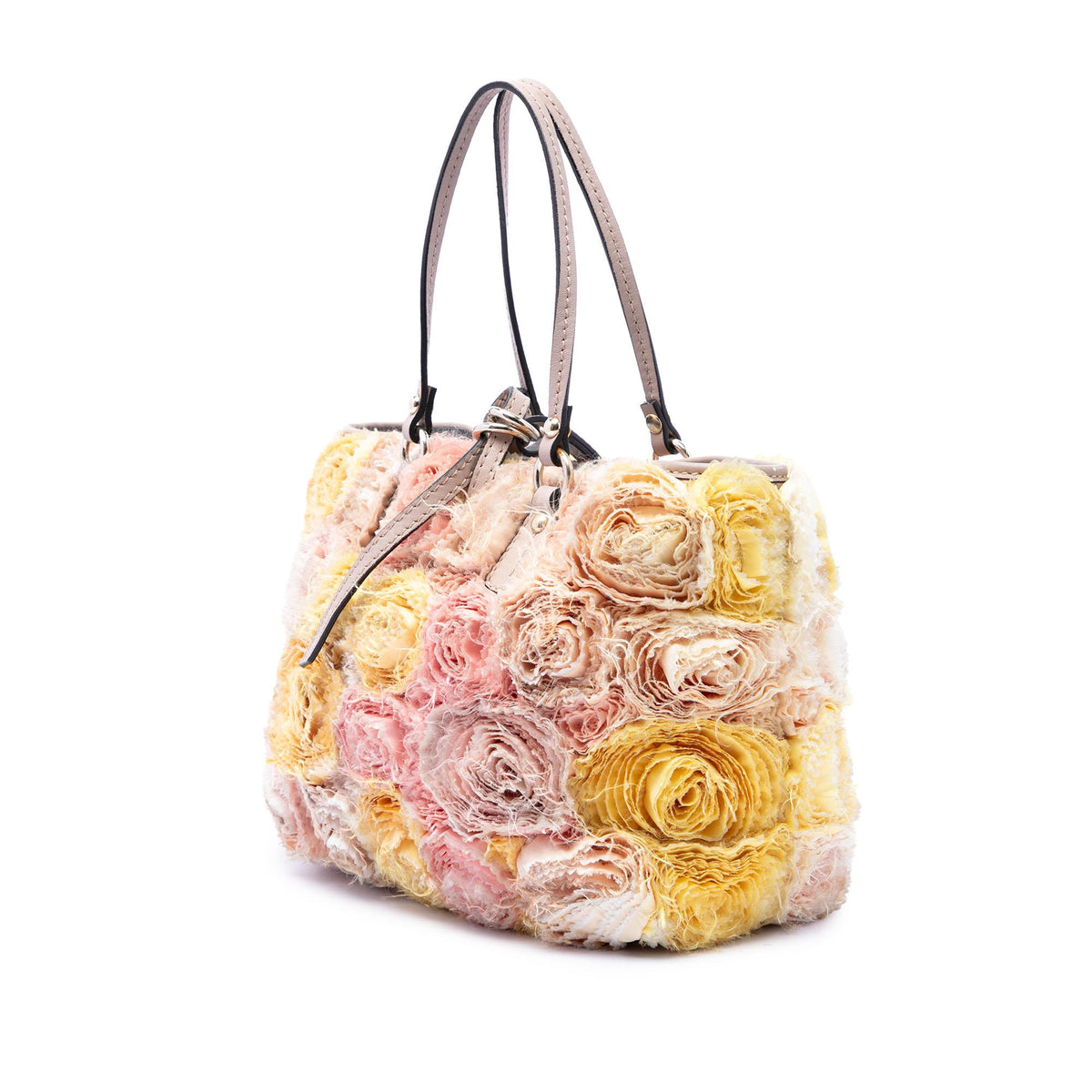 Valentino Small Silk Rosier Tote