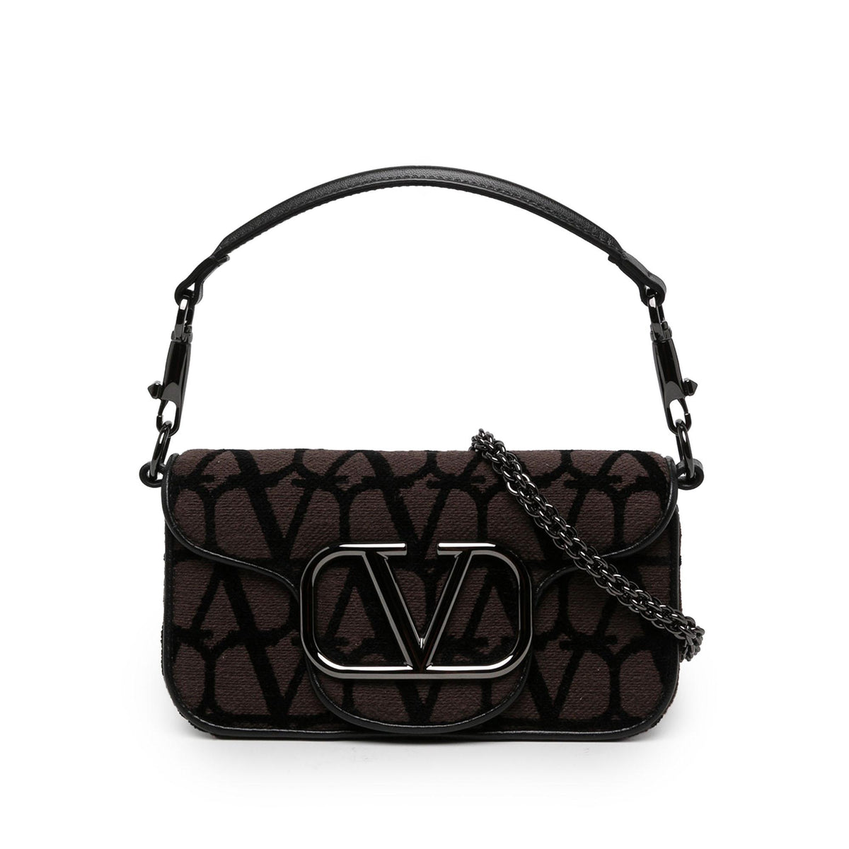 Valentino Small Toile Iconographe VLogo Loco Satchel