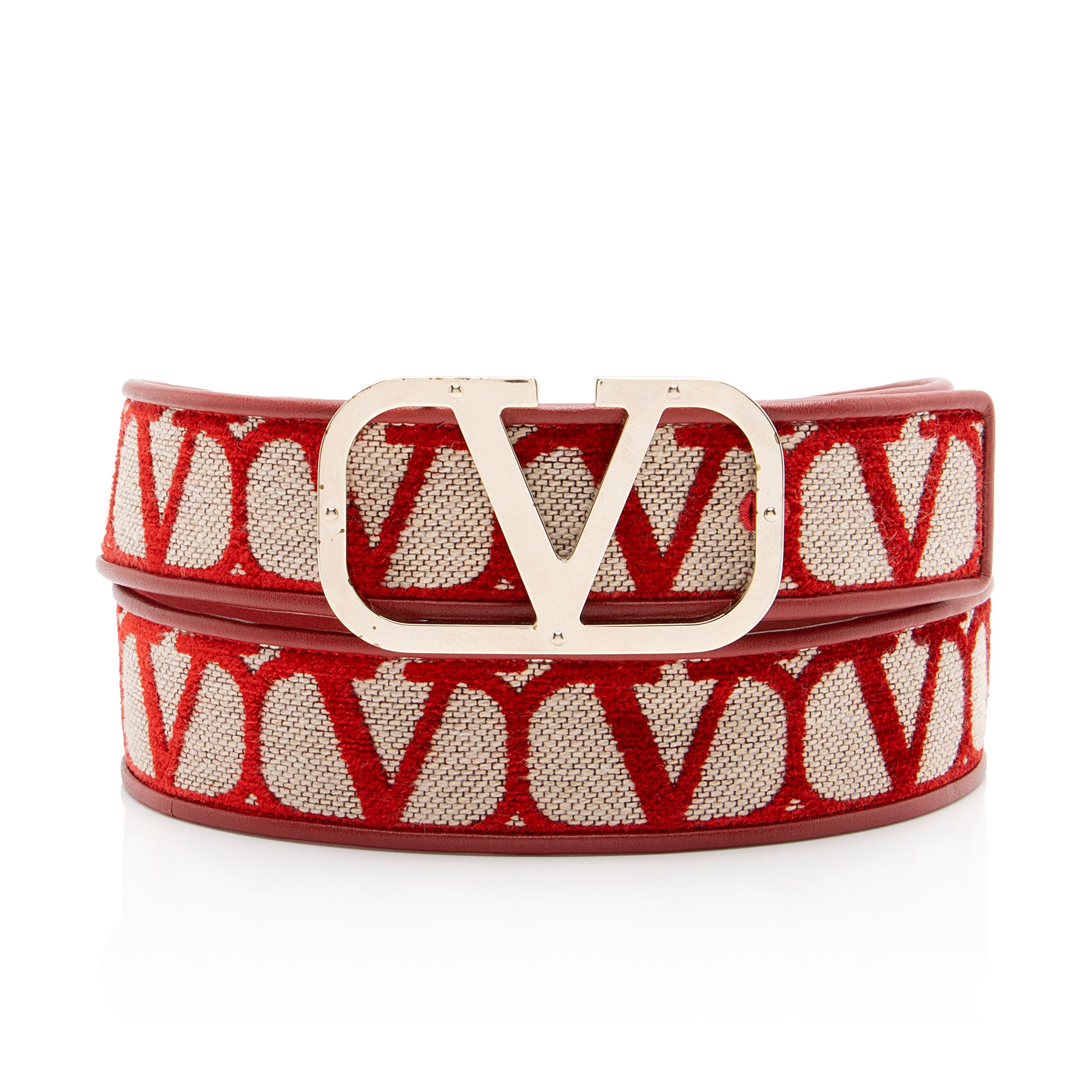 Valentino Toile Iconographe VLogo Belt - Size 38 / 95