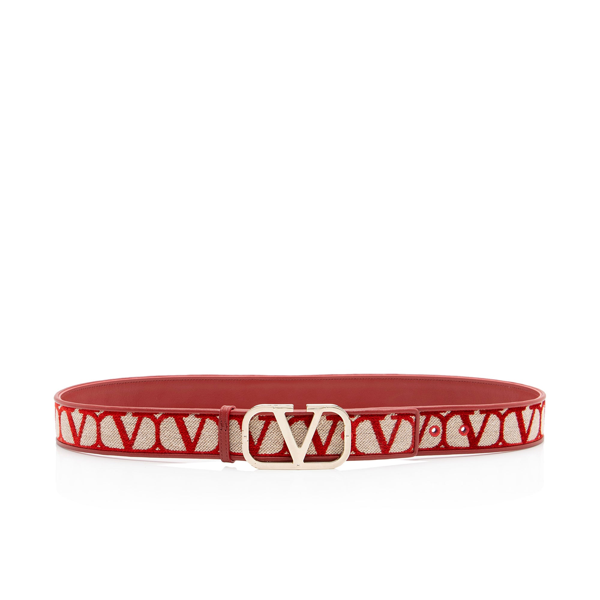 Valentino Toile Iconographe VLogo Belt - Size 38 / 95