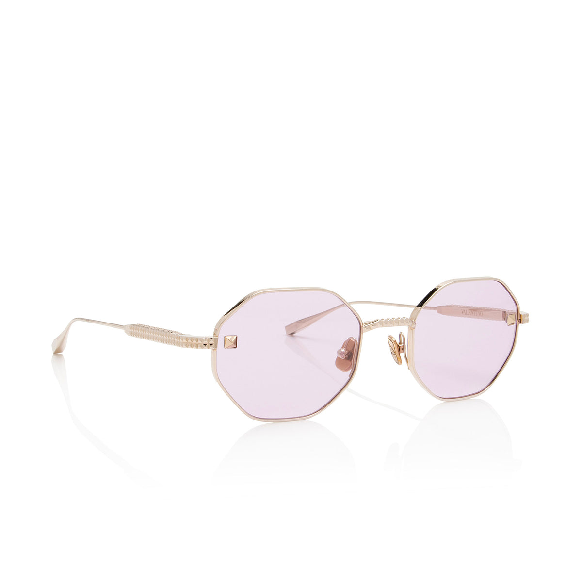 Valentino V Stud Geometric Sunglasses
