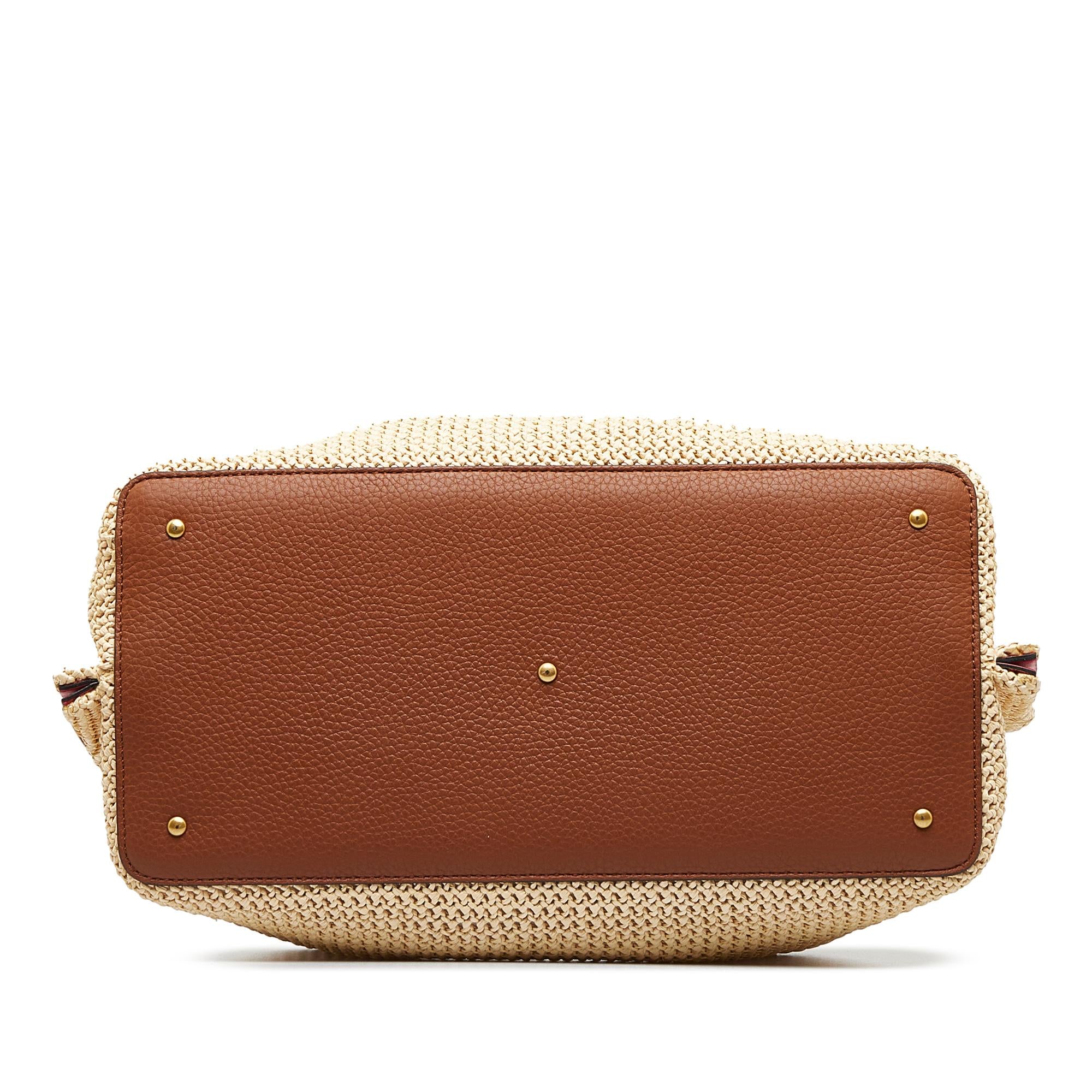 Valentino VLogo Straw Summer Tote (SHG-Mk2lWQ)