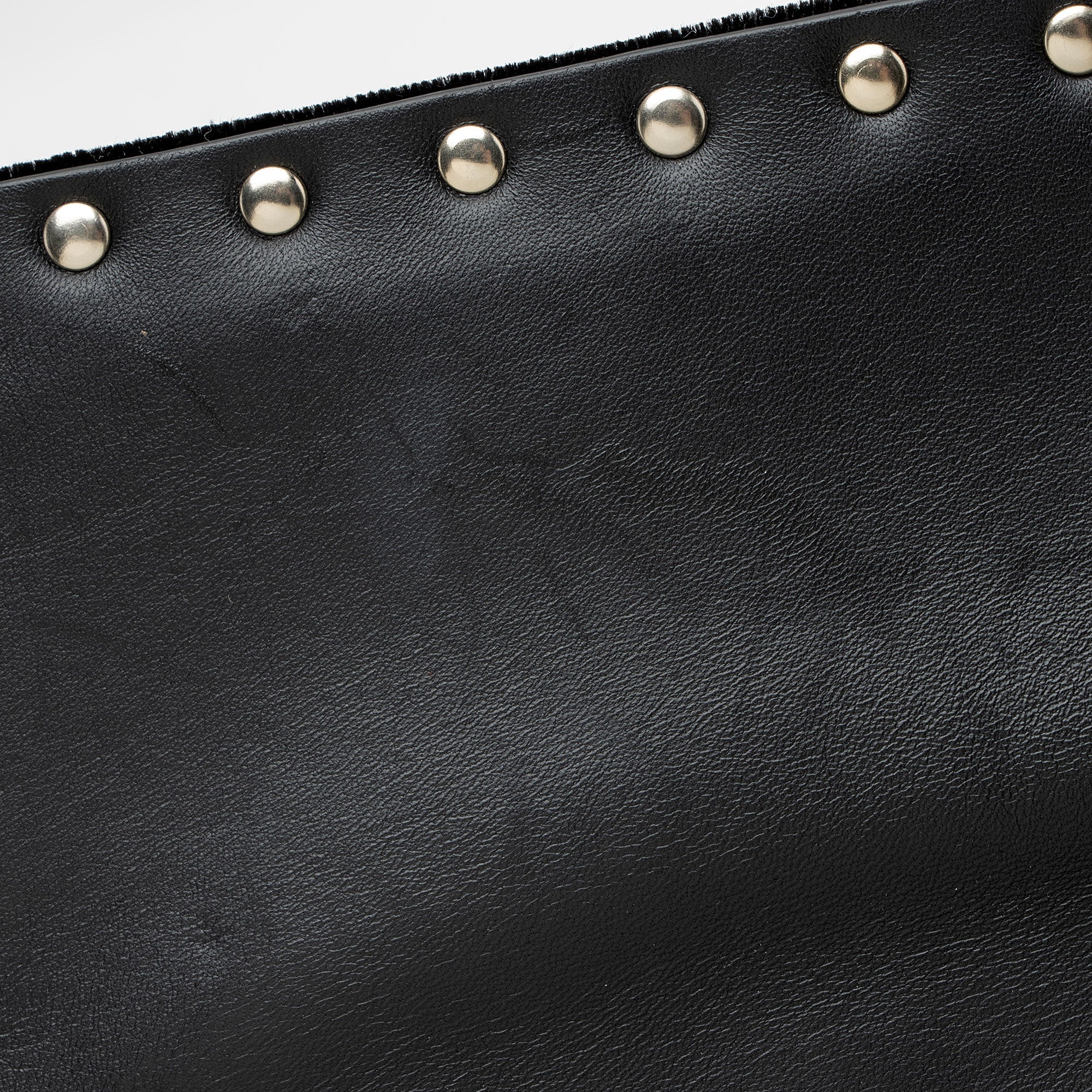 Valentino Velvet Rockstud Spike Up Shoulder Bag