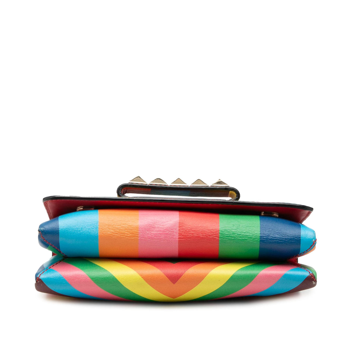 Valentino Vitello 1973 Va Va Voom Rockstud Rainbow Shoulder Bag
