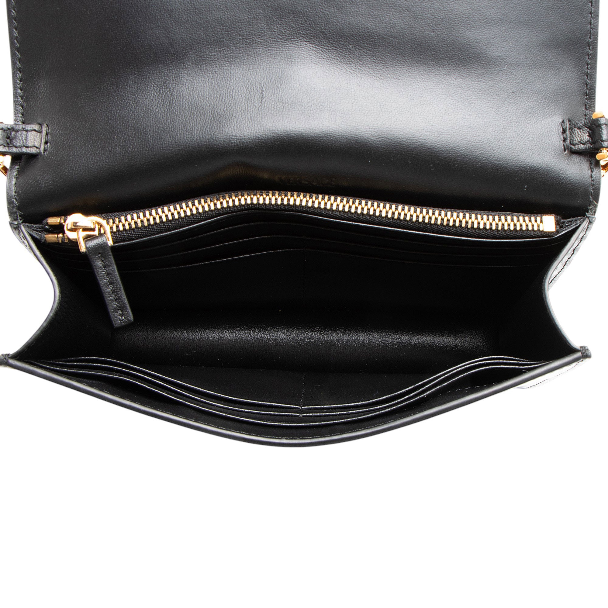 Versace Calfskin Greca Goddess Chain Mini Bag