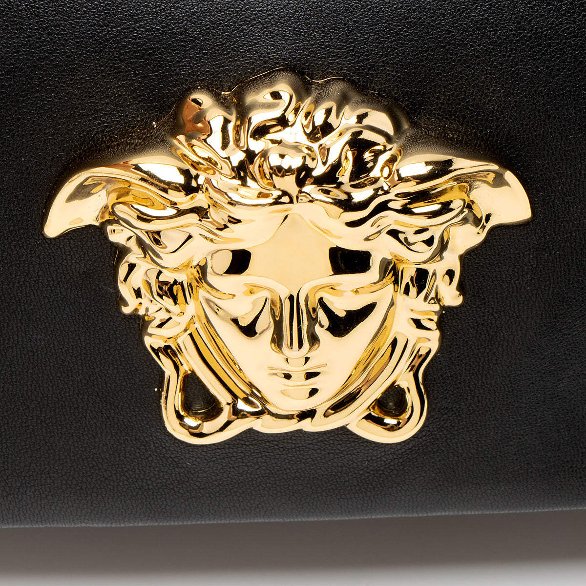 Versace Calfskin Palazzo Medusa Shoulder Bag