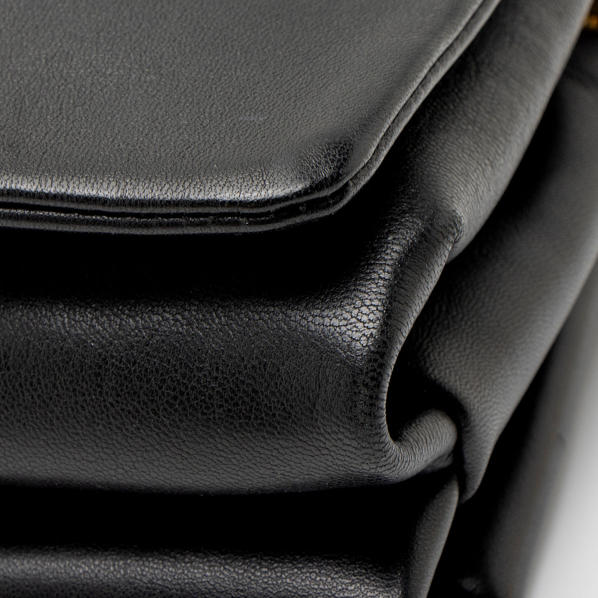 Versace Calfskin Palazzo Medusa Shoulder Bag