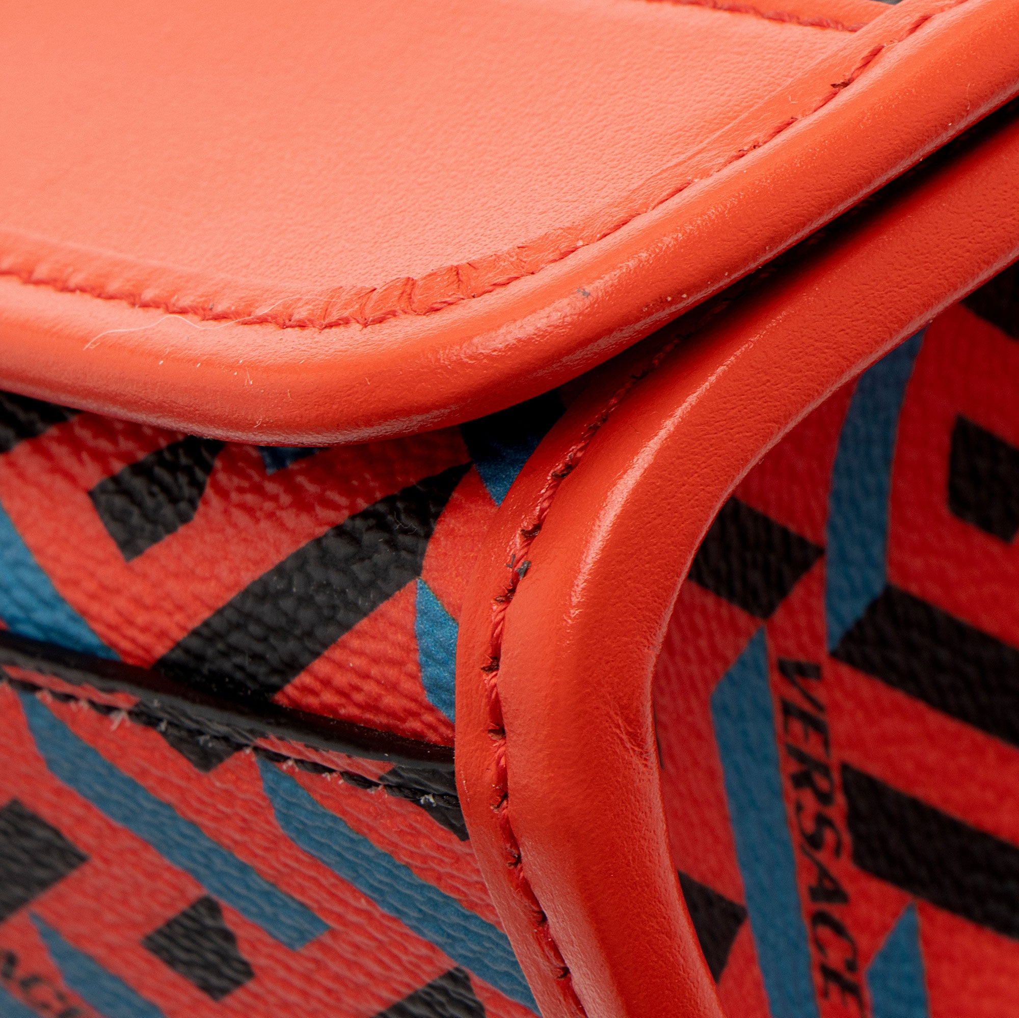 Versace La Greca Coated Canvas Top Handle