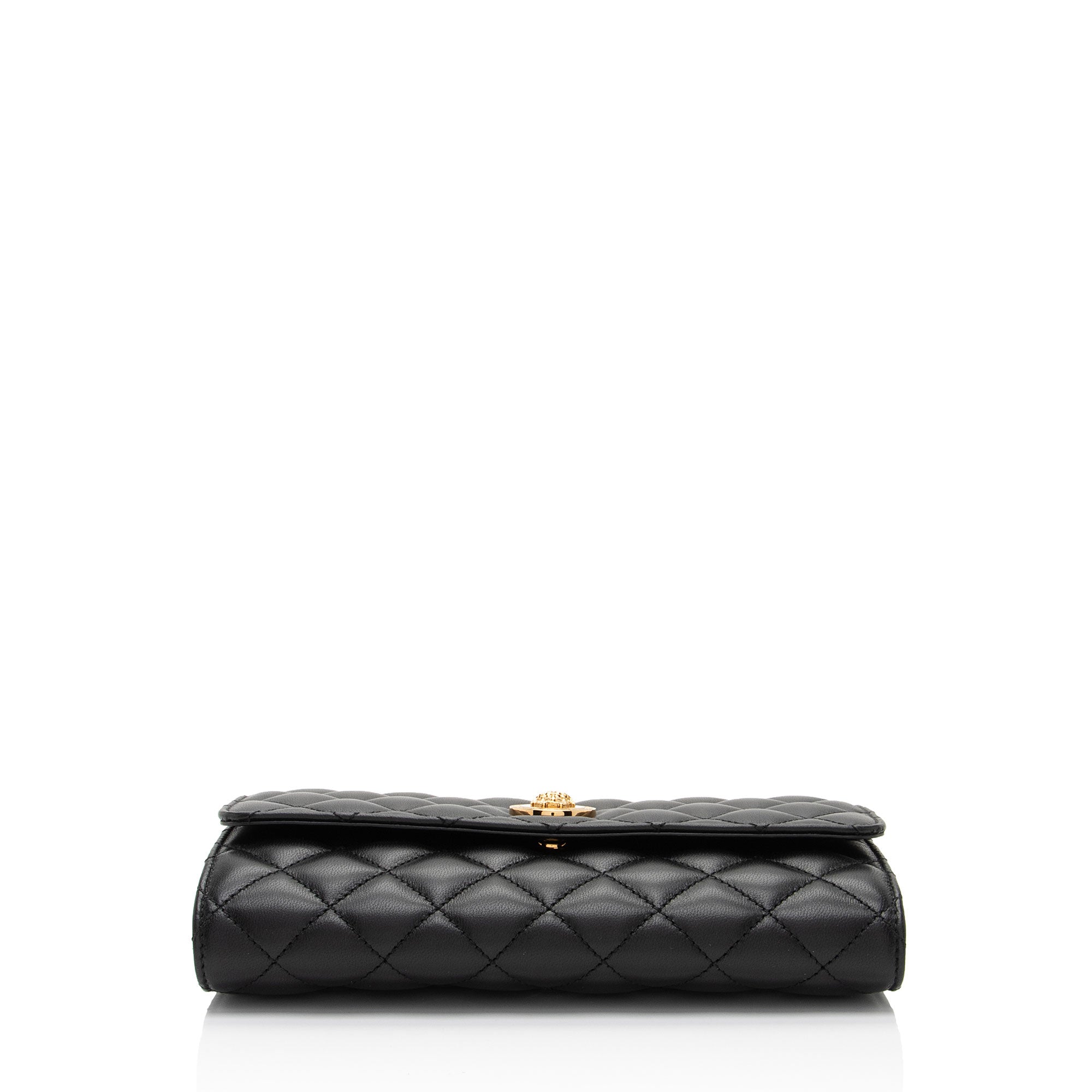 Versace Quilted Lambskin Medusa Wallet On Chain Bag (SHF-kD5DVw)