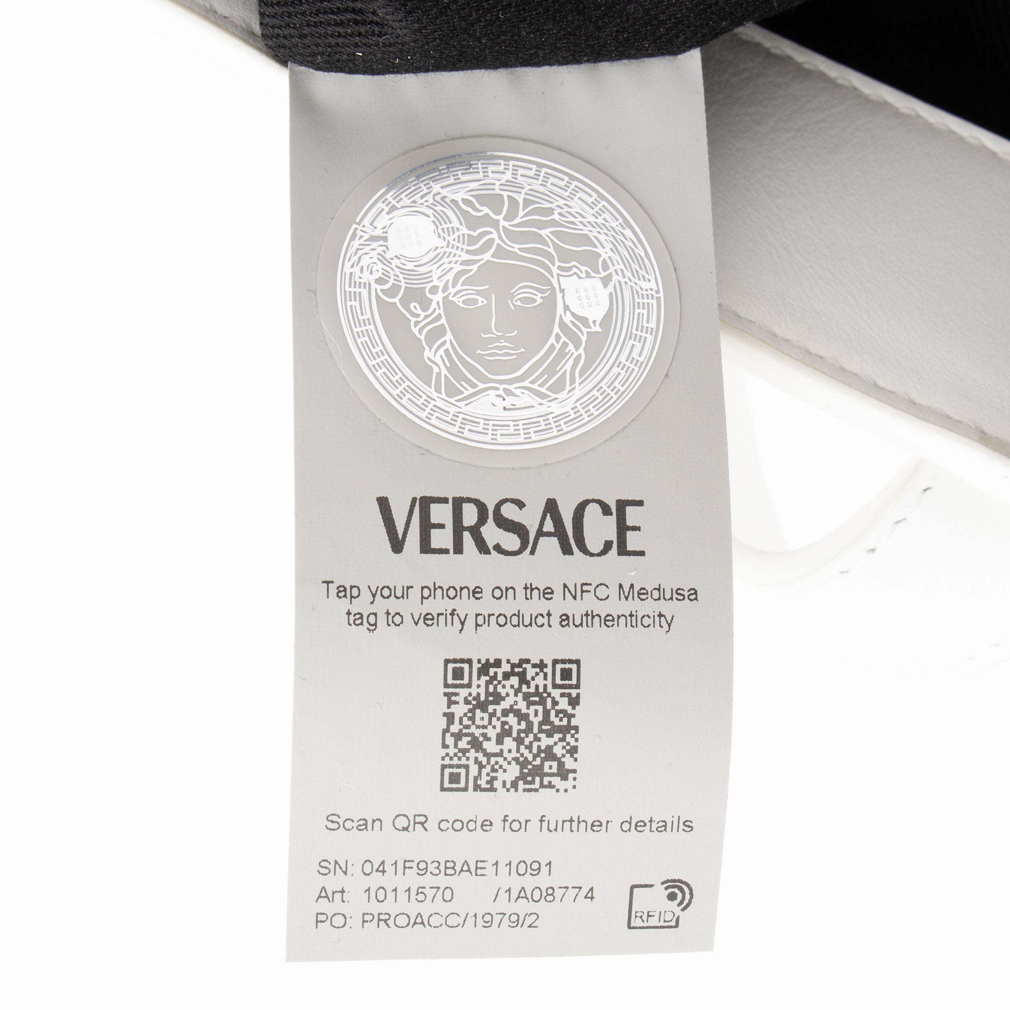Versace Leather Grecca Goddess Large Tote