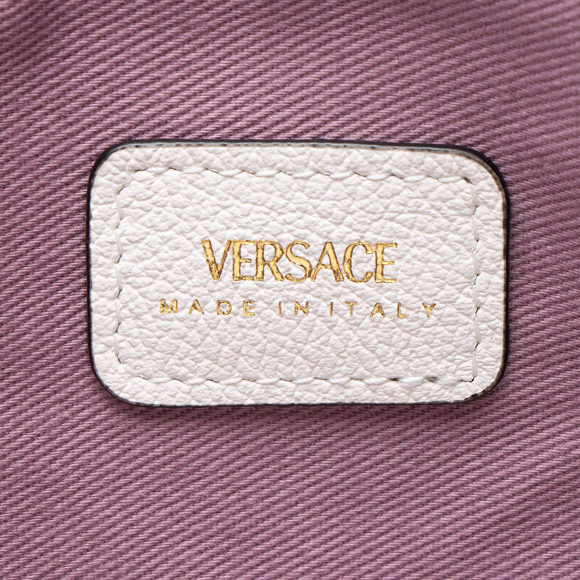 Versace Leather Medusa Wristlet