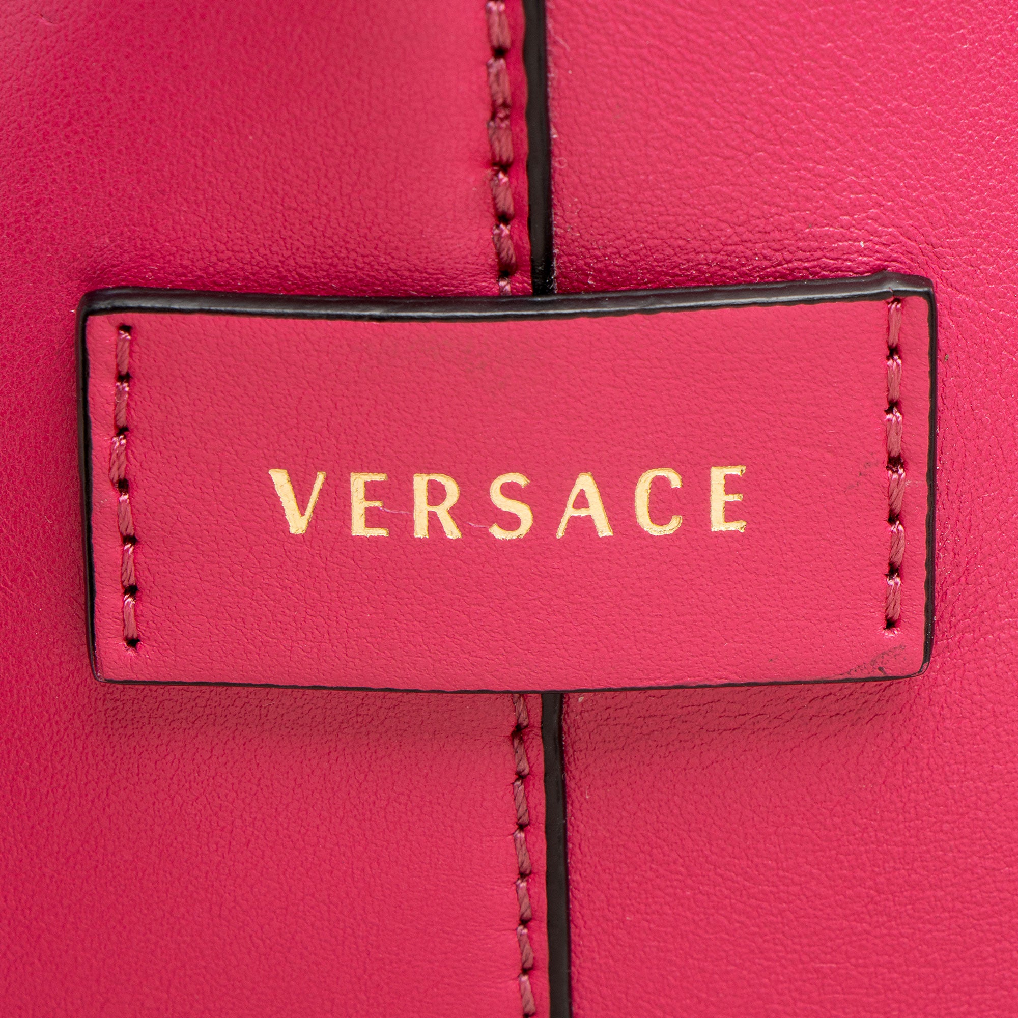 Versace Leather Tribute Shopper Tote