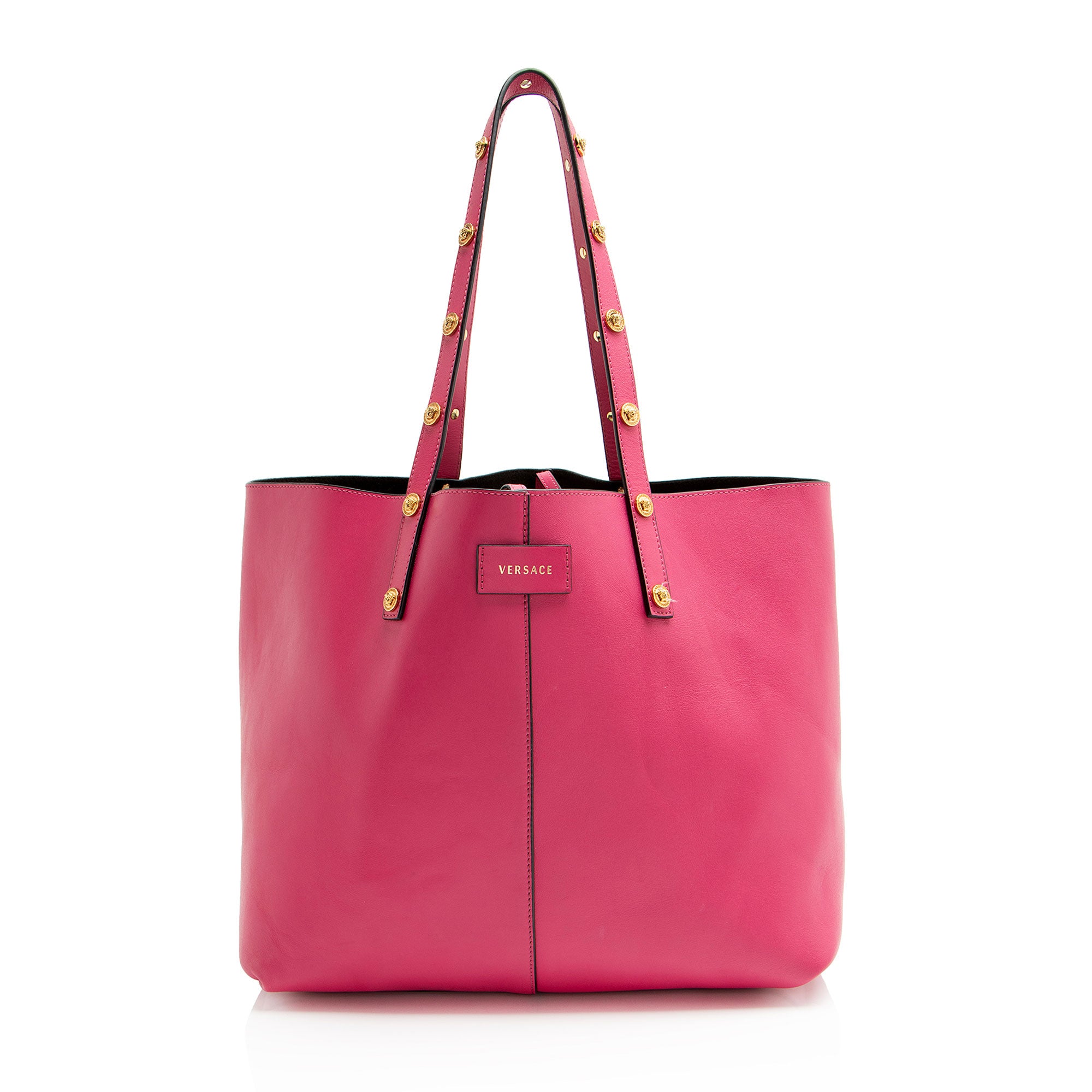 Versace Leather Tribute Shopper Tote