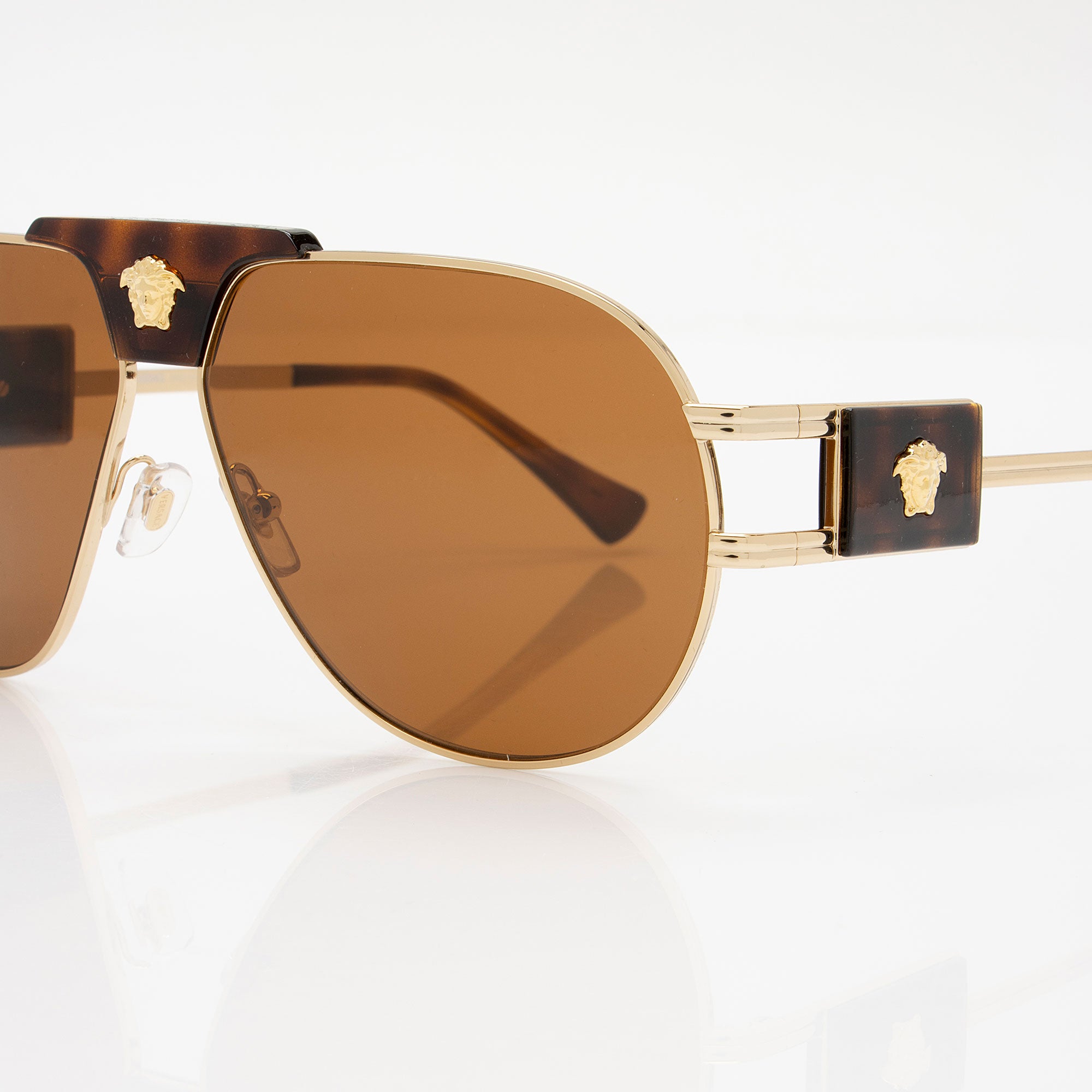 Versace Medusa Aviator Sunglasses