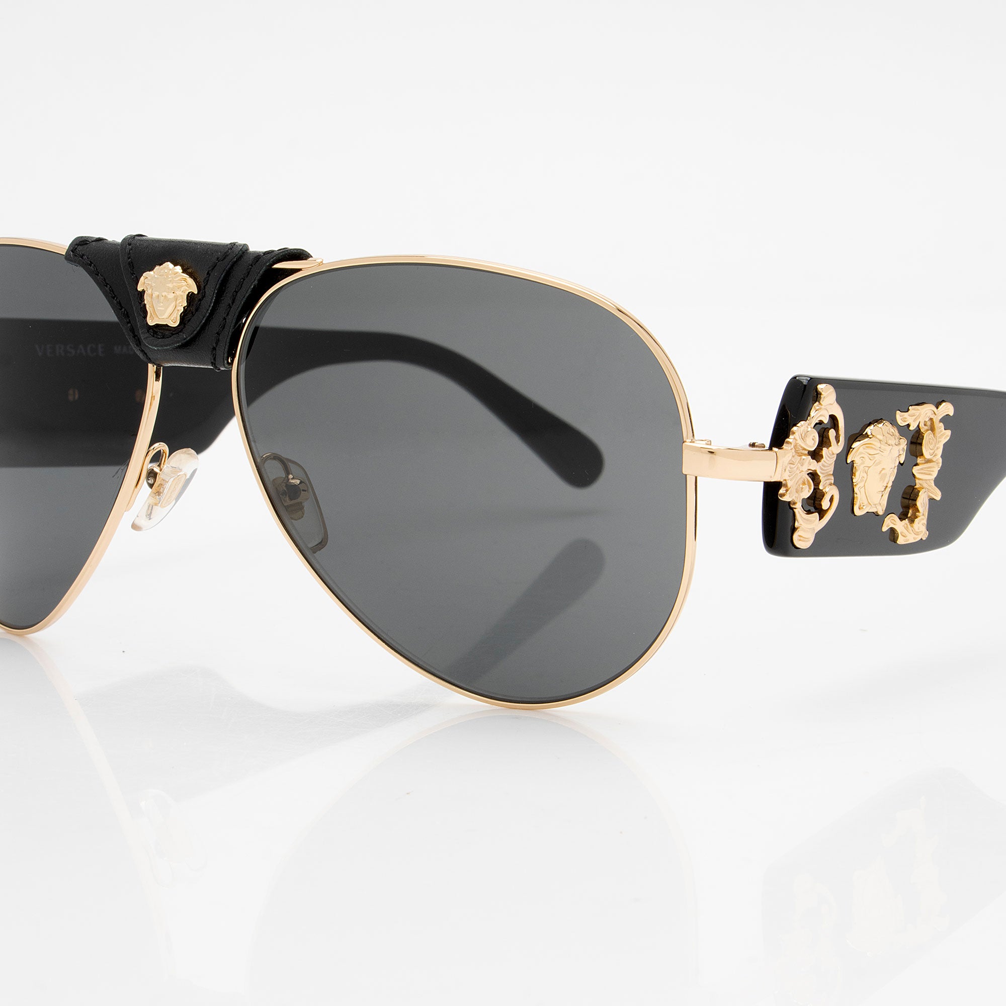 Versace Medusa Aviator Sunglasses