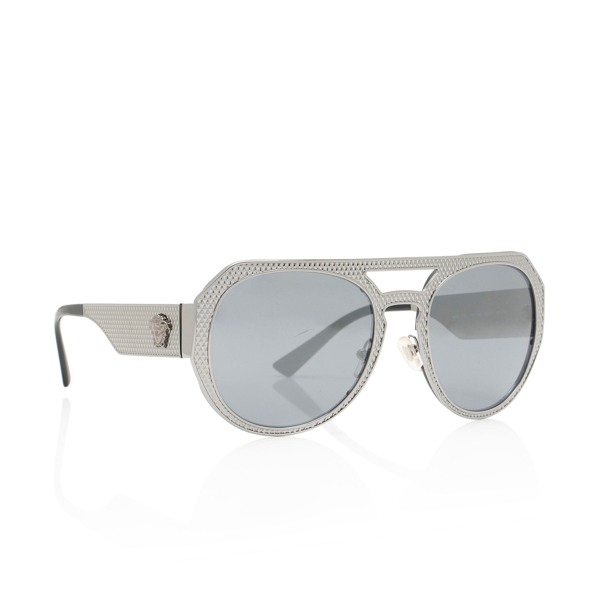 Versace Medusa Insignia Aviator Sunglasses