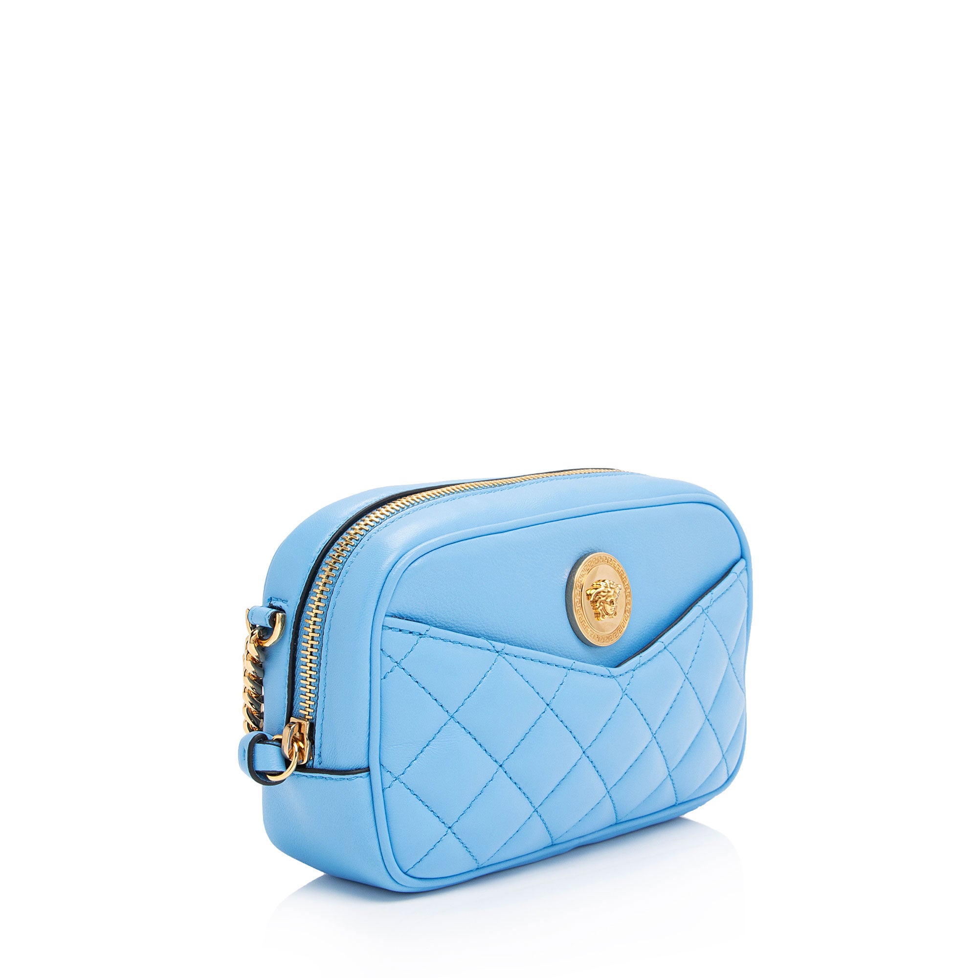 Versace Quilted Leather Medusa Camera Bag (SHF-EYi4UC)