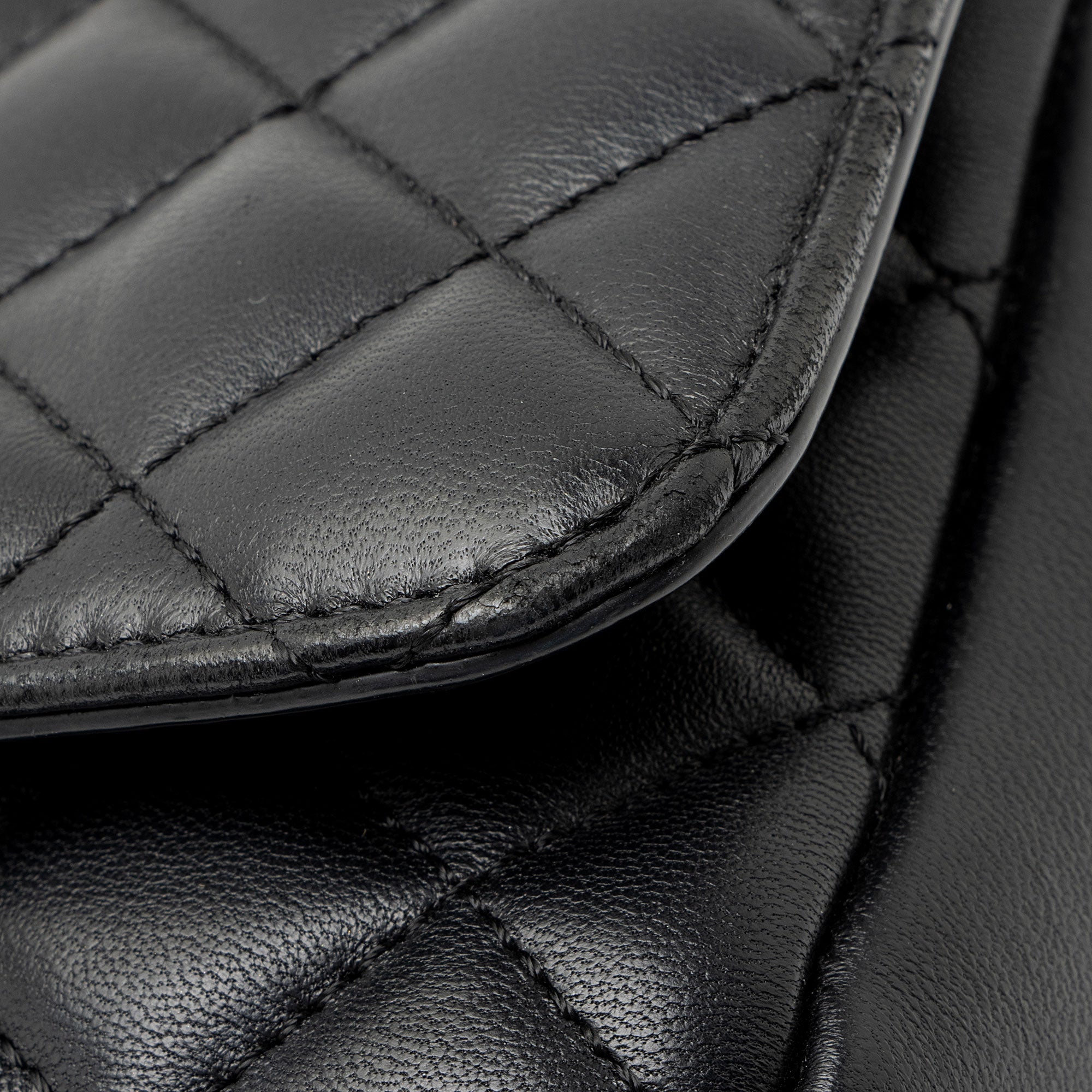 Versace Quilted Leather Medusa Square Small Flap Bag