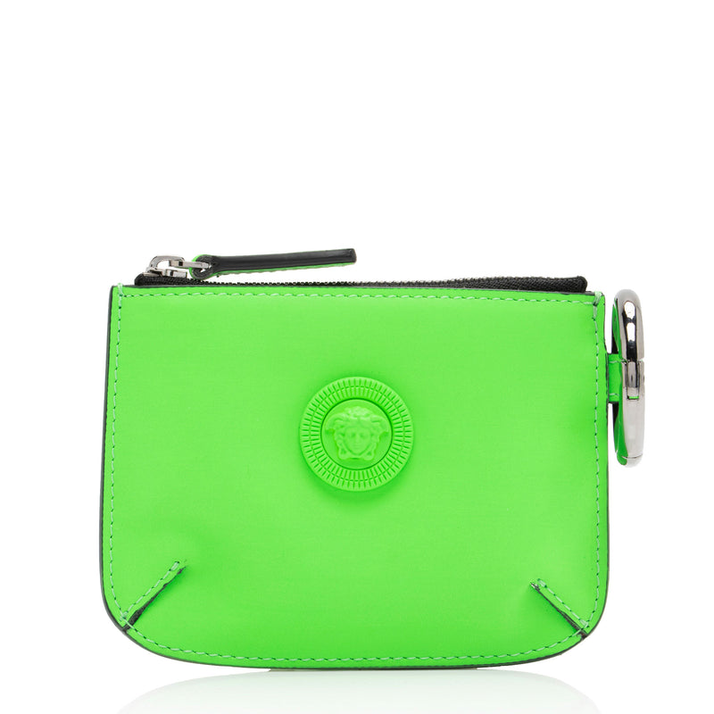 Versace Rubberized Calfskin Medusa Key Pouch SHF Mt3lcU LuxeDH