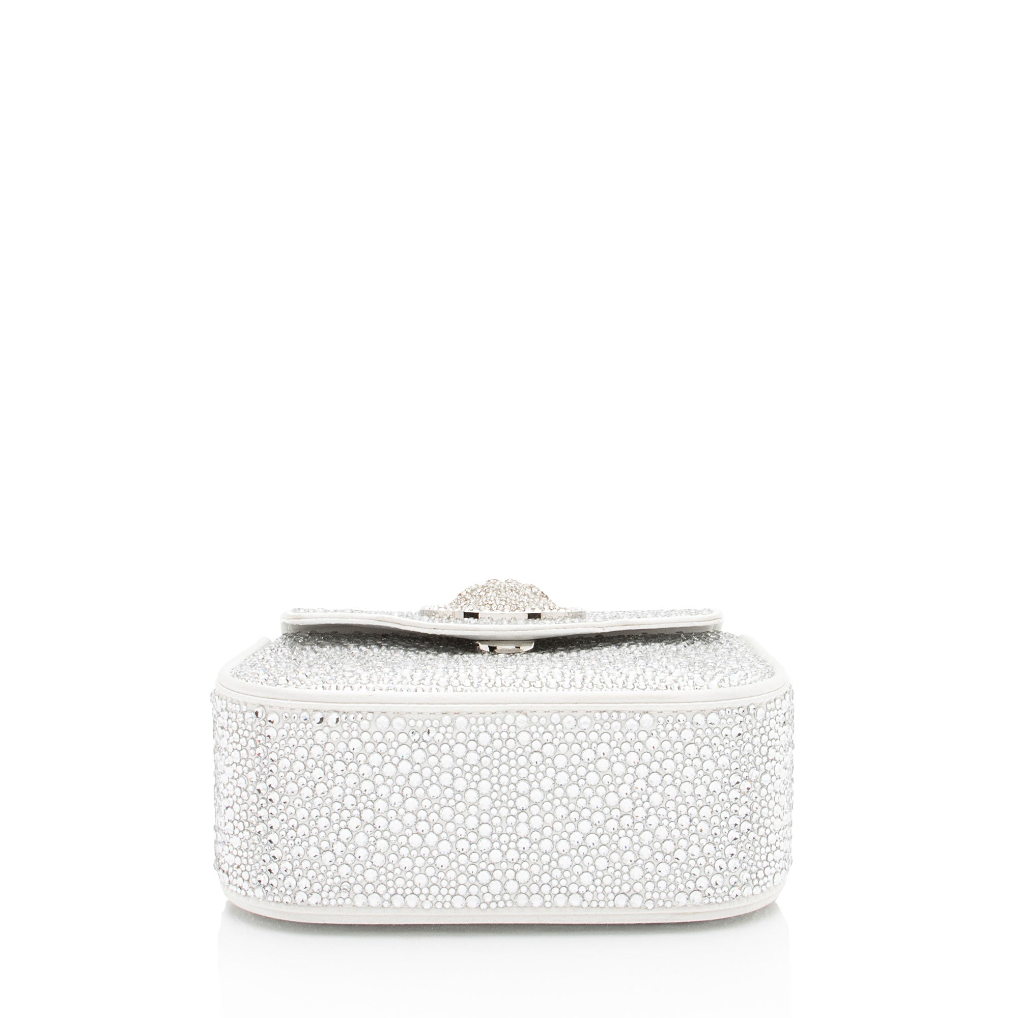 Versace Satin Crystal Embellished La Medusa Mini Top Handle