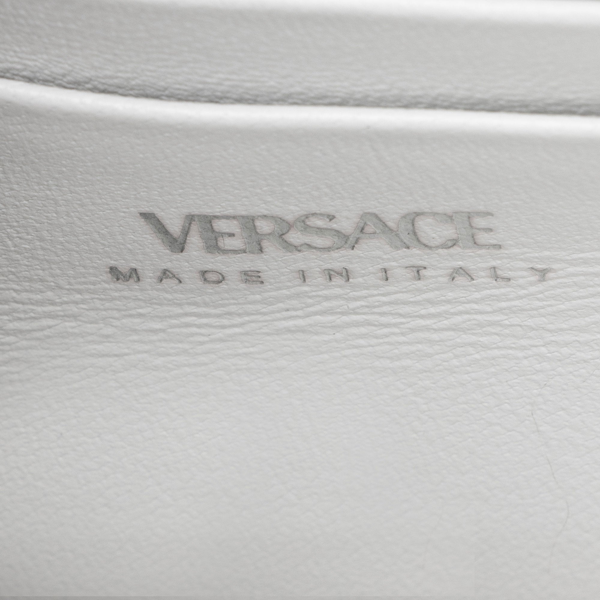 Versace Satin Crystal Embellished La Medusa Mini Top Handle