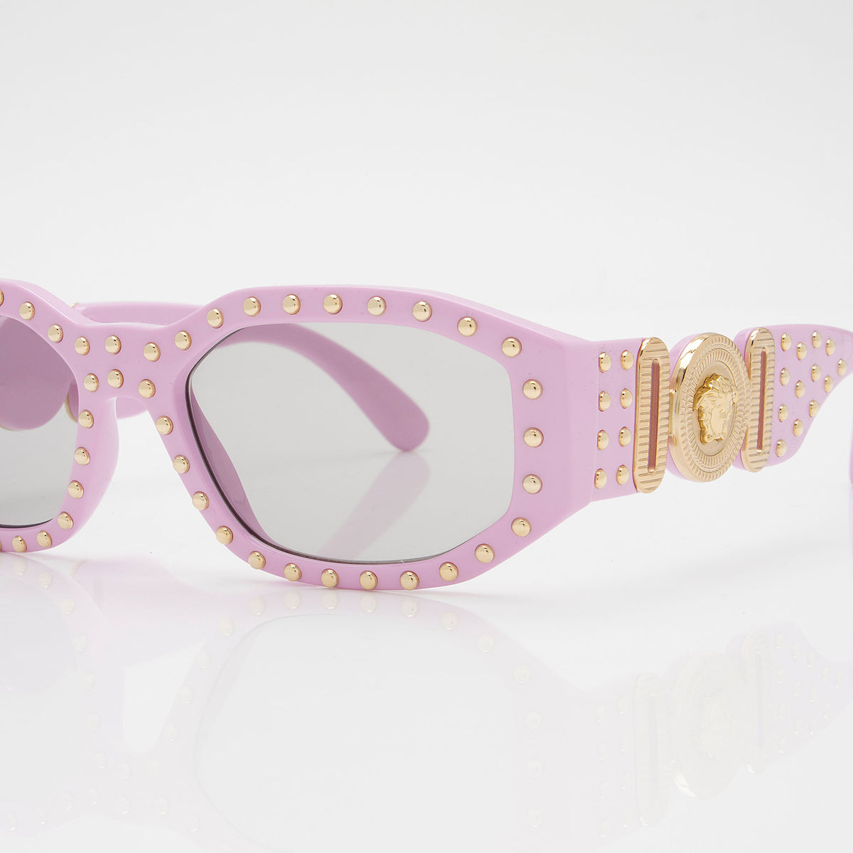 Versace sunglasses STUDDED MEDUSA BIGGIE SUNGLASSES MEDUSA BIGGIE BLACK DARK GREY 4361GB1/87 VERSACE main image 4