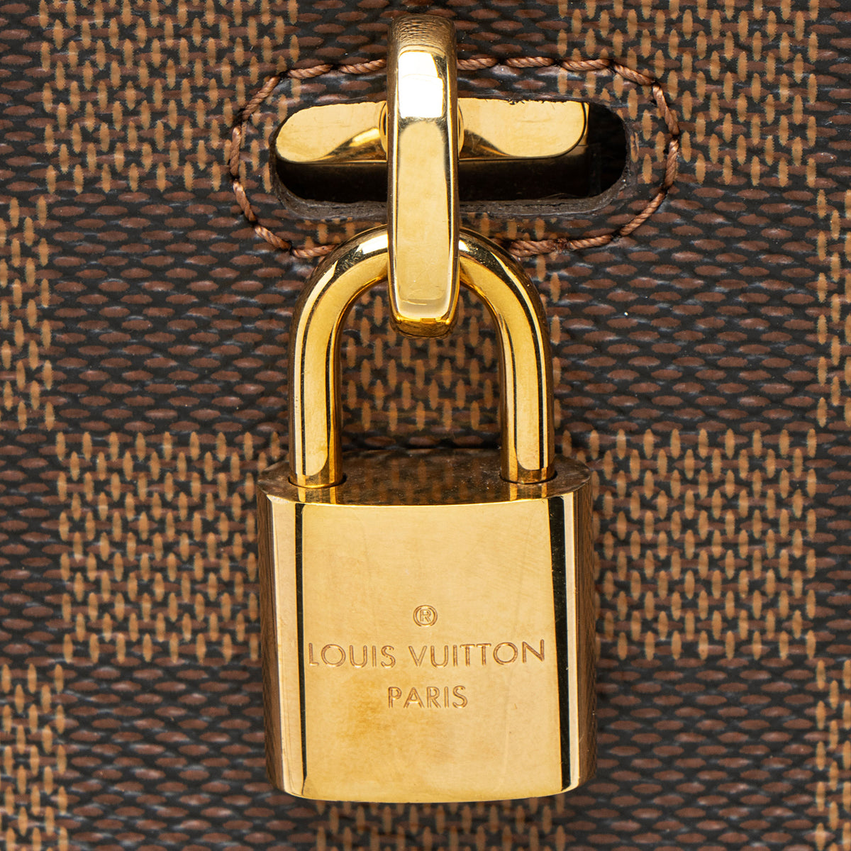 Louis Vuitton Damier Ebene Cuir Taurillon Normandy Satchel