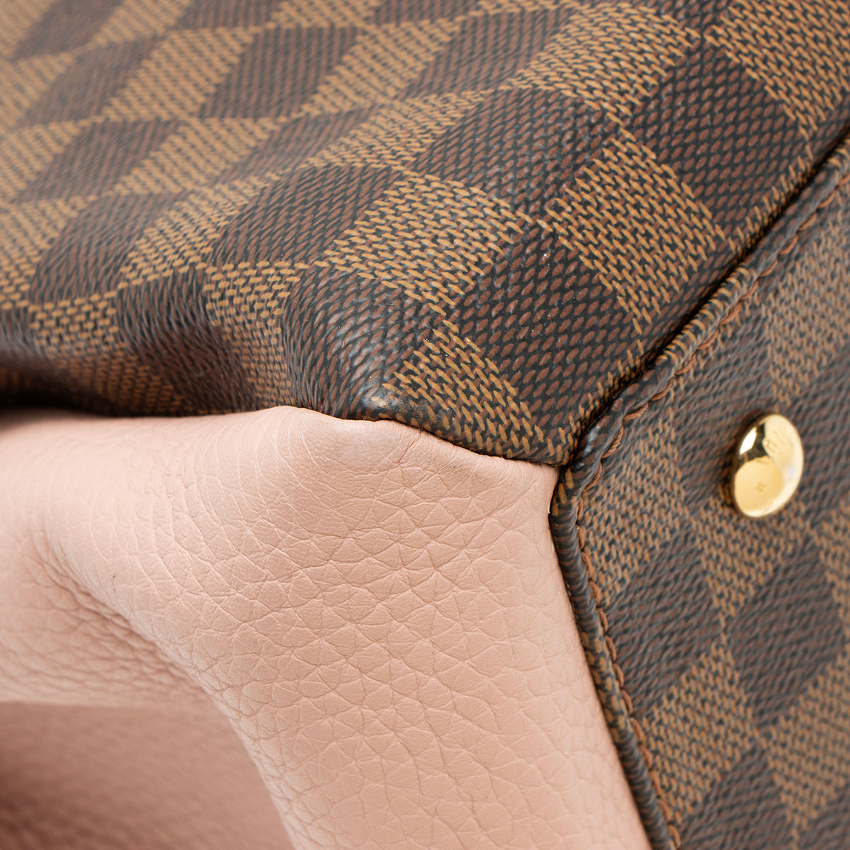 Louis Vuitton Damier Ebene Cuir Taurillon Normandy Satchel