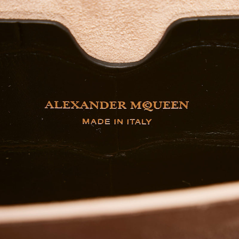Alexander McQueen Box 19 Embossed Leather Crossbody Bag (SHG-28185)