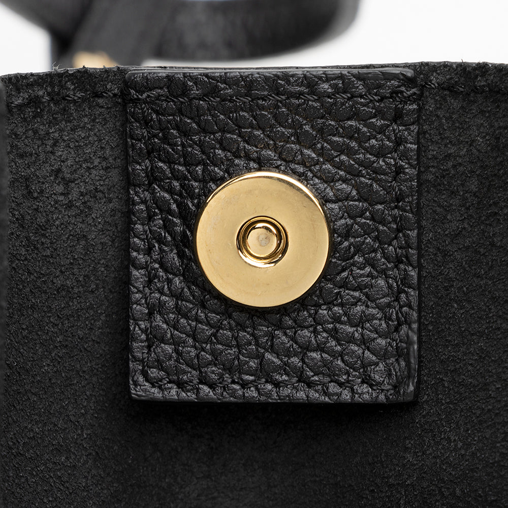 Alexander McQueen Grained Leather Skull Large Shopper Tote (SHF-20718)