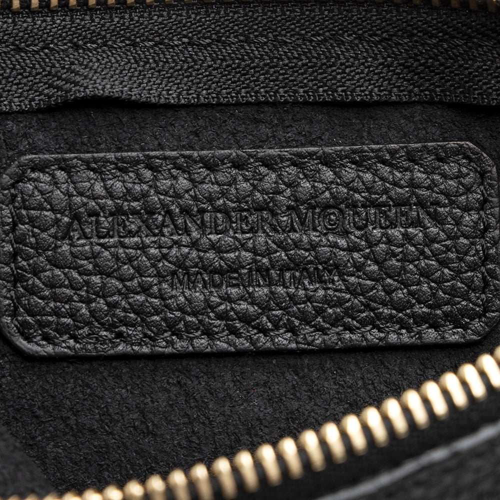 Alexander McQueen Grained Leather Skull Large Shopper Tote (SHF-20718)